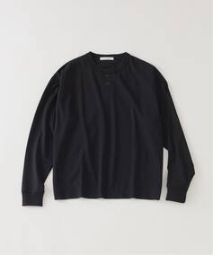 シルケット 2ボタン ヘンリー ネック ロンT（Tシャツ／カットソー 