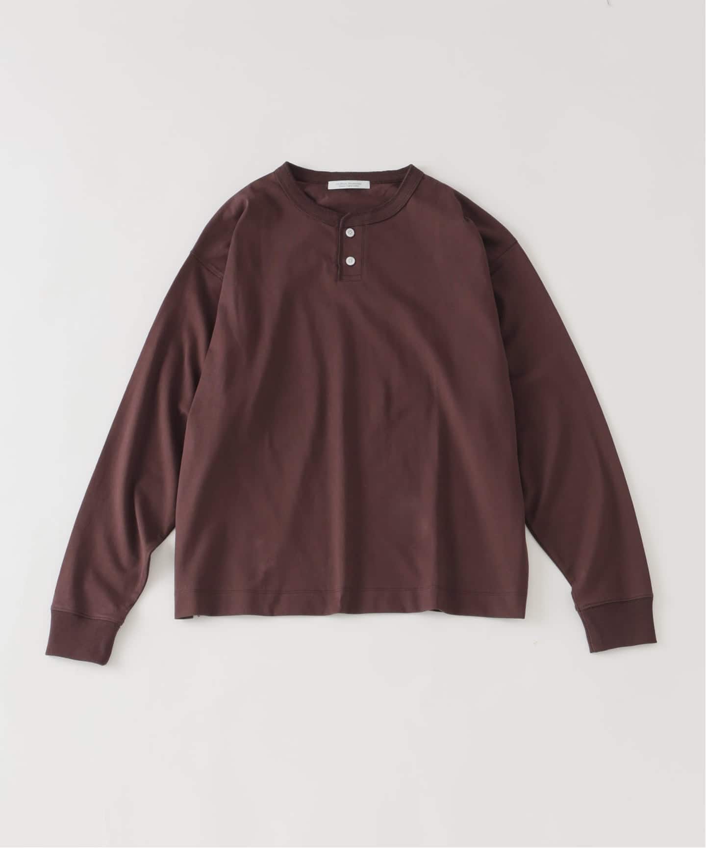 シルケット 2ボタン ヘンリー ネック ロンT（Tシャツ／カットソー