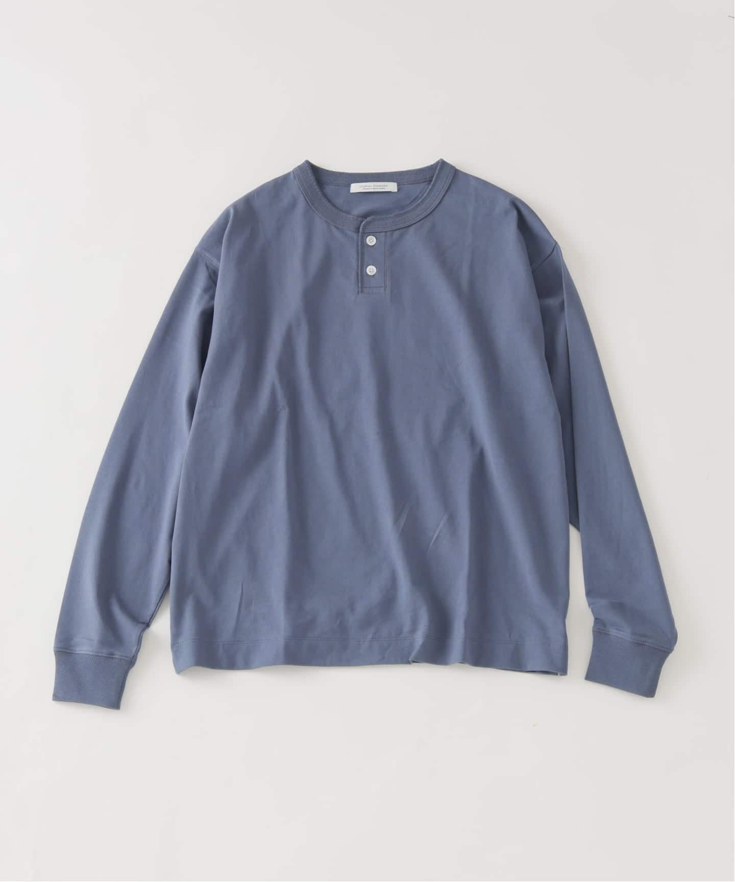 シルケット 2ボタン ヘンリー ネック ロンT（Tシャツ／カットソー