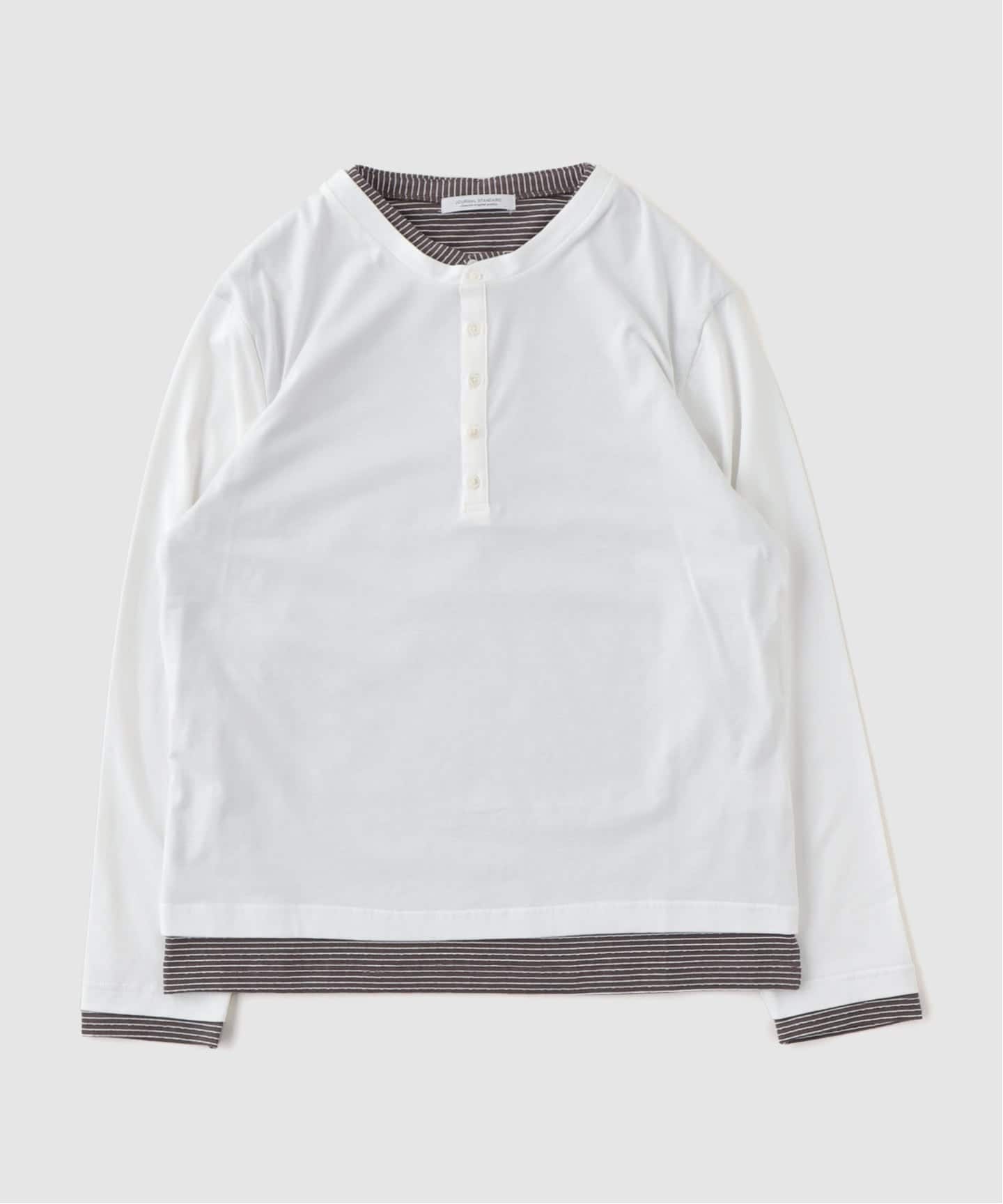 レイヤード ヘンリーネック ロンT（Tシャツ／カットソー）｜JOURNAL