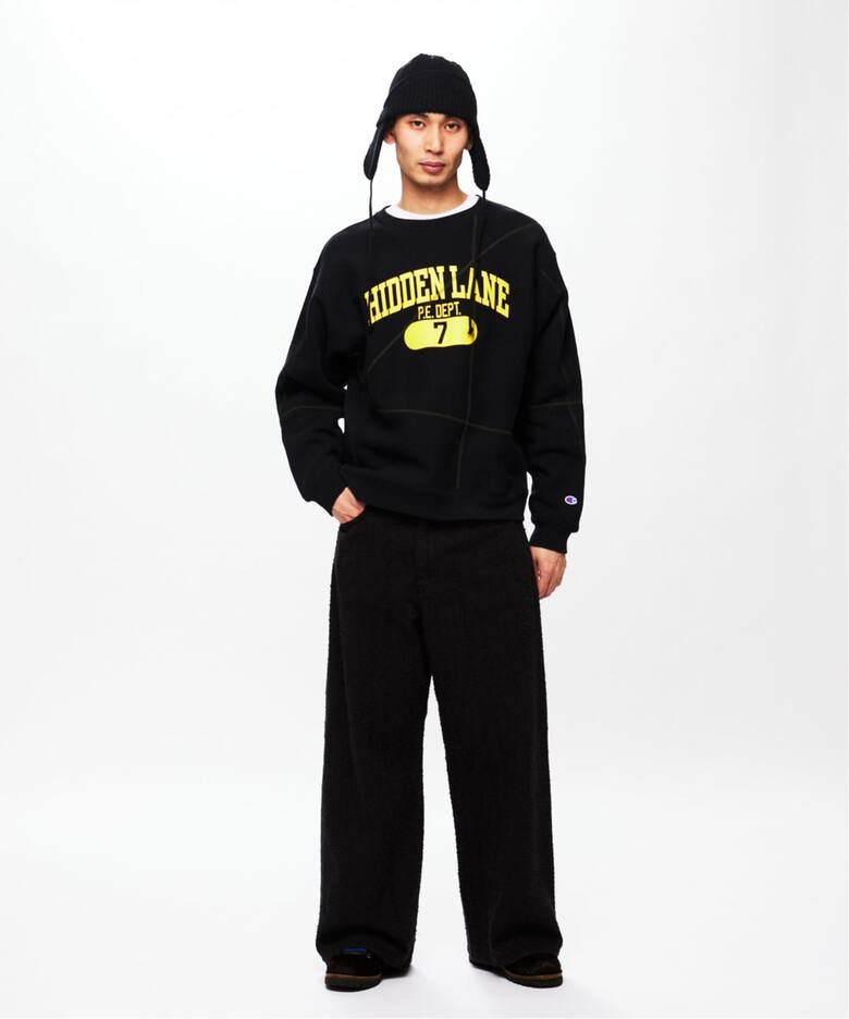 CHAMPION / チャンピオン for JS ステッチ プリント スウェット 