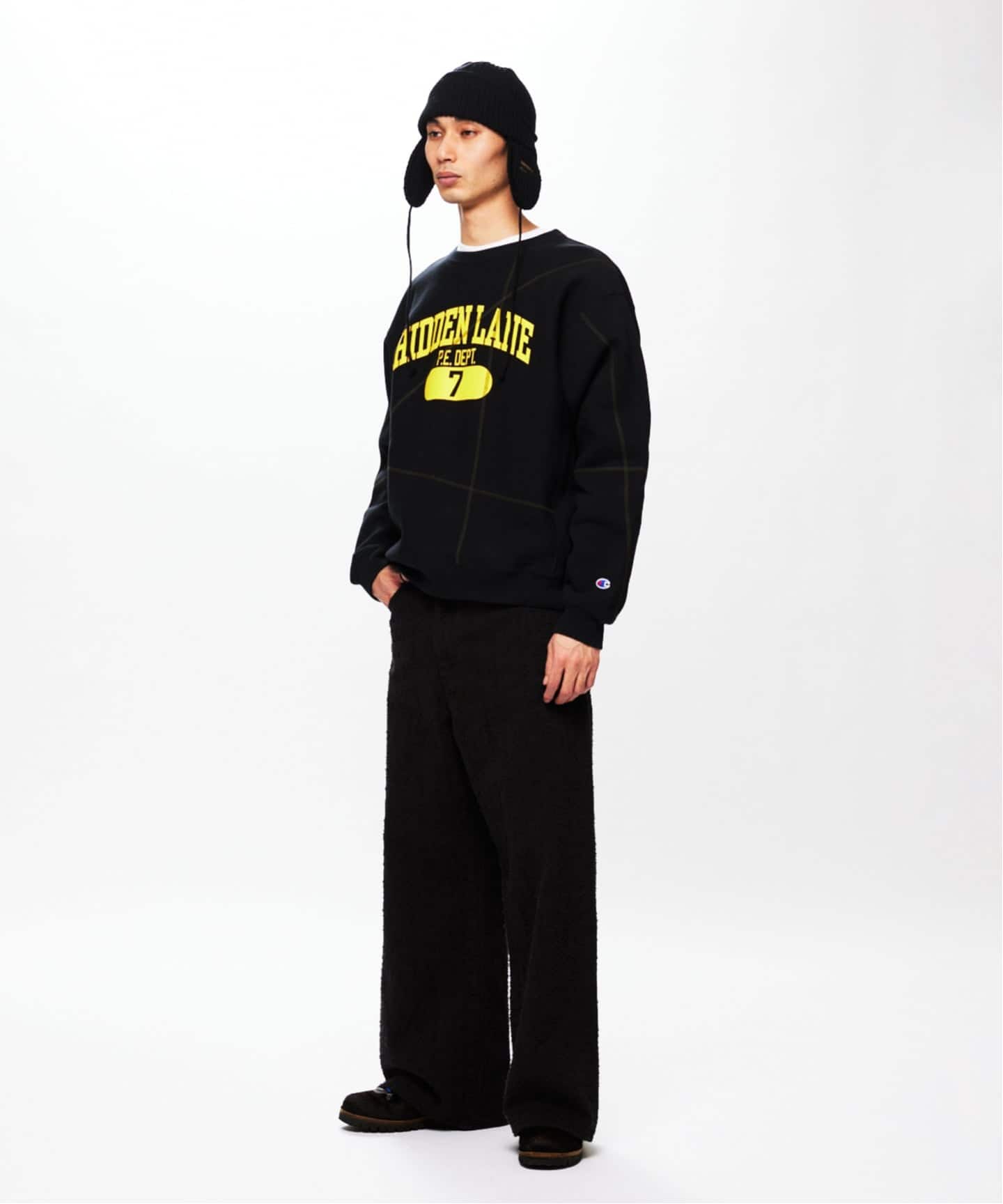 CHAMPION / チャンピオン for JS ステッチ プリント スウェット