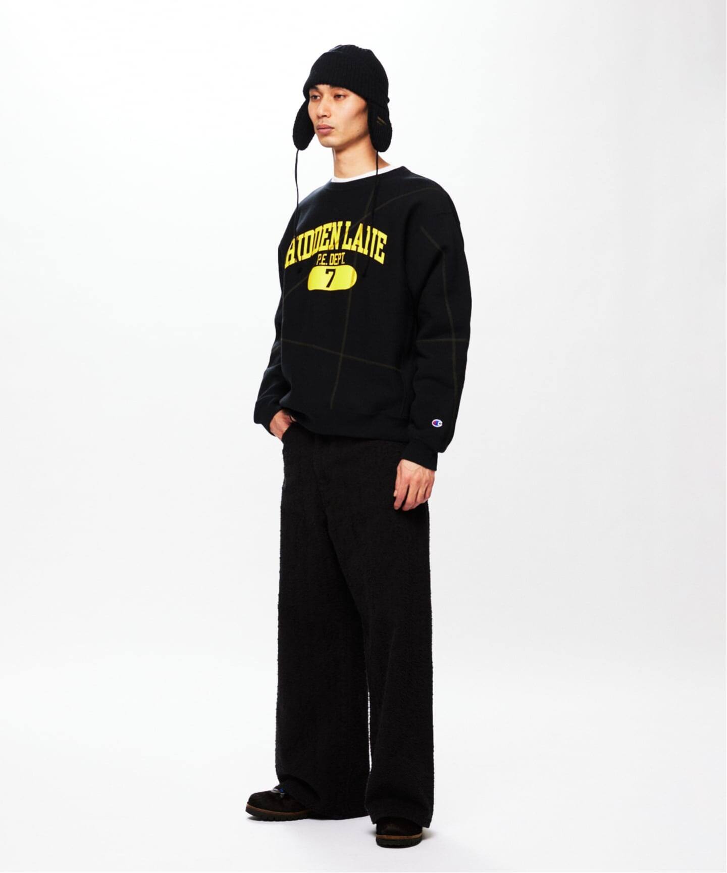 CHAMPION / チャンピオン for JS ステッチ プリント スウェット 