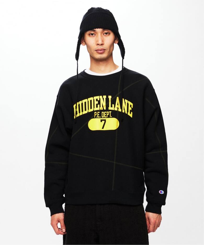 CHAMPION / チャンピオン for JS ステッチ プリント スウェット 