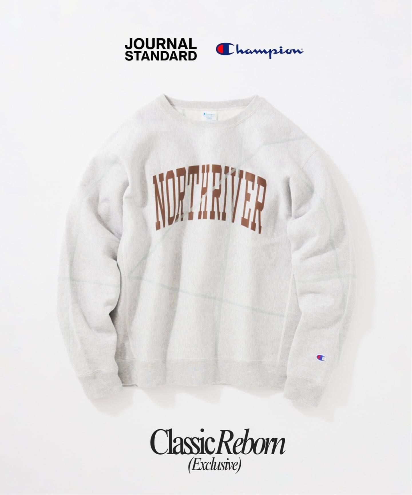 CHAMPION / チャンピオン for JS ステッチ プリント スウェット 