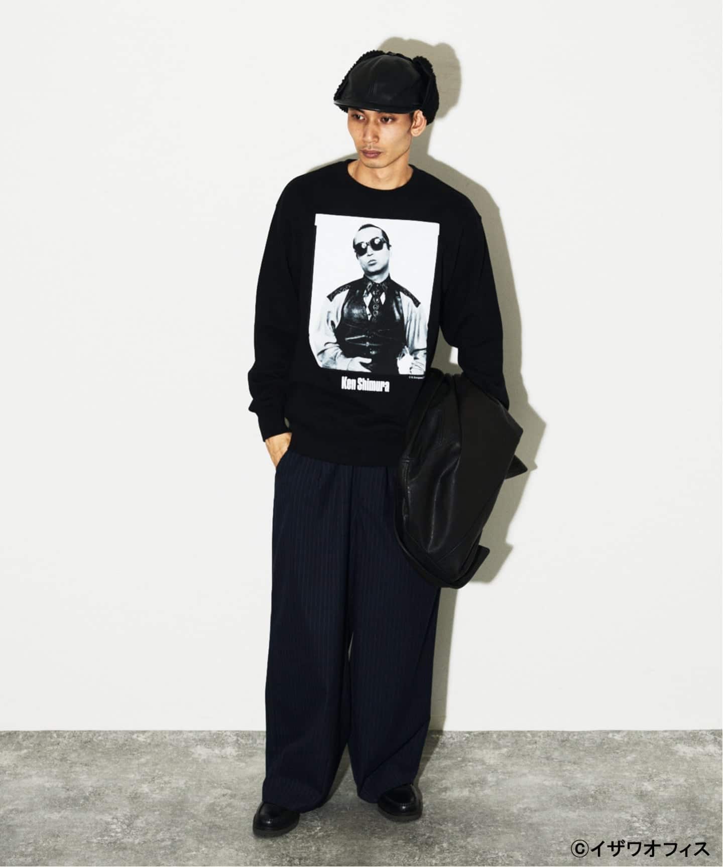 新品 志村けん × JOURNAL STANDARD スウェット ブラック XL 志村けん × JOURNAL STANDARD クルーネックスウェット