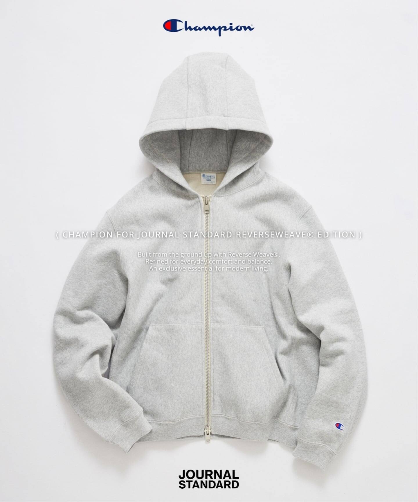 予約》champion for JOURNAL STANDARD private fit zip hoodie 