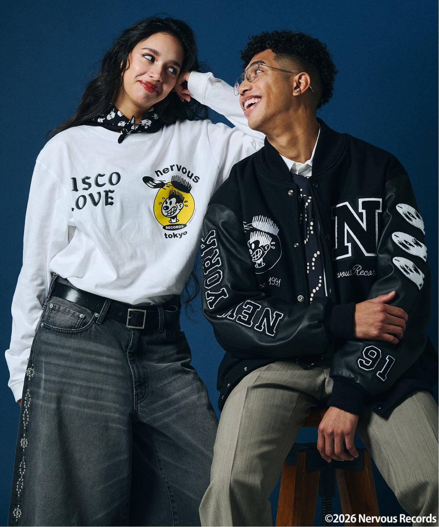 Nervous Records / ナーヴァス・レコーズ × A-1 CLOTHING ロンT（T