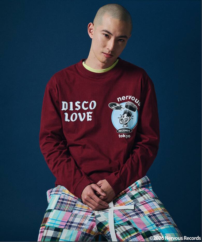 Nervous Records / ナーヴァス・レコーズ × A-1 CLOTHING ロンT（T 