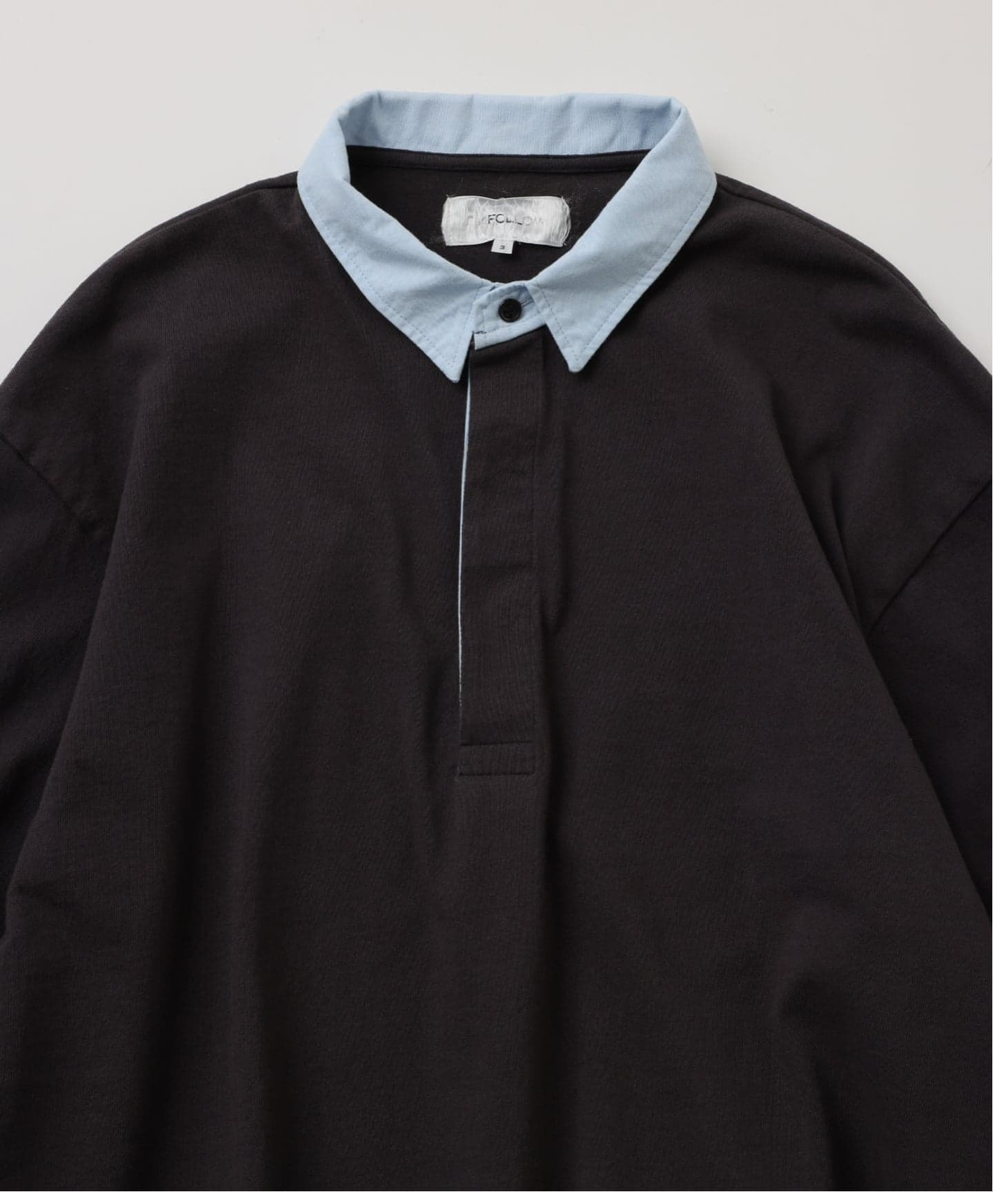 FOLL / フォル　dry cotton rugby shirt FOLL dry cotton rugby shirt・navy - tity