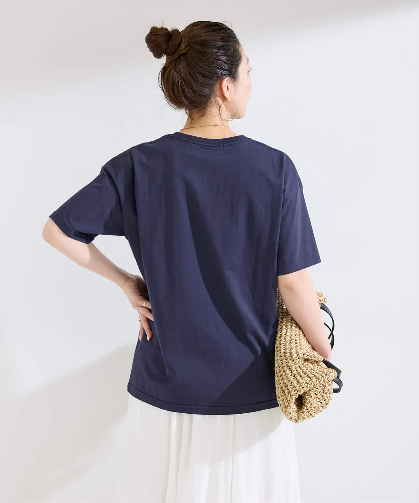 新品タグ付 COTTON ワイドポケTee ネイビー c85a2c430e8ecf62555638e09aebfe