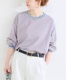 《追加9予約》【WEB限定】ウォッシャブル / ボーダーロンTEE