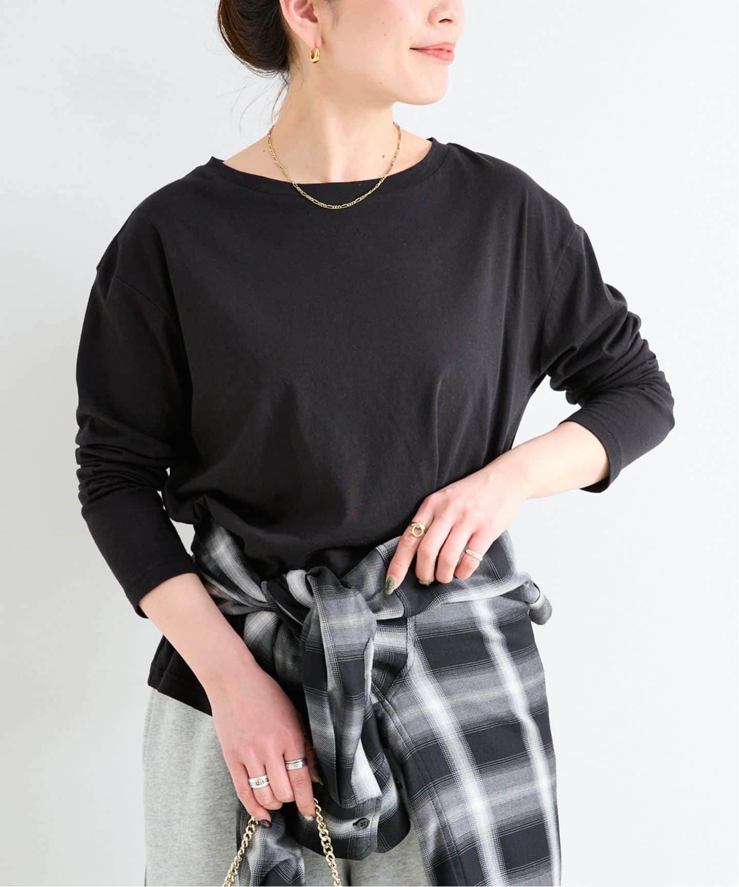 DAMIR DOMA コットンカシミヤカットソー 手洗い可 / コットンカシミヤ天竺ロンTEE（Tシャツ／カットソー）｜B.C