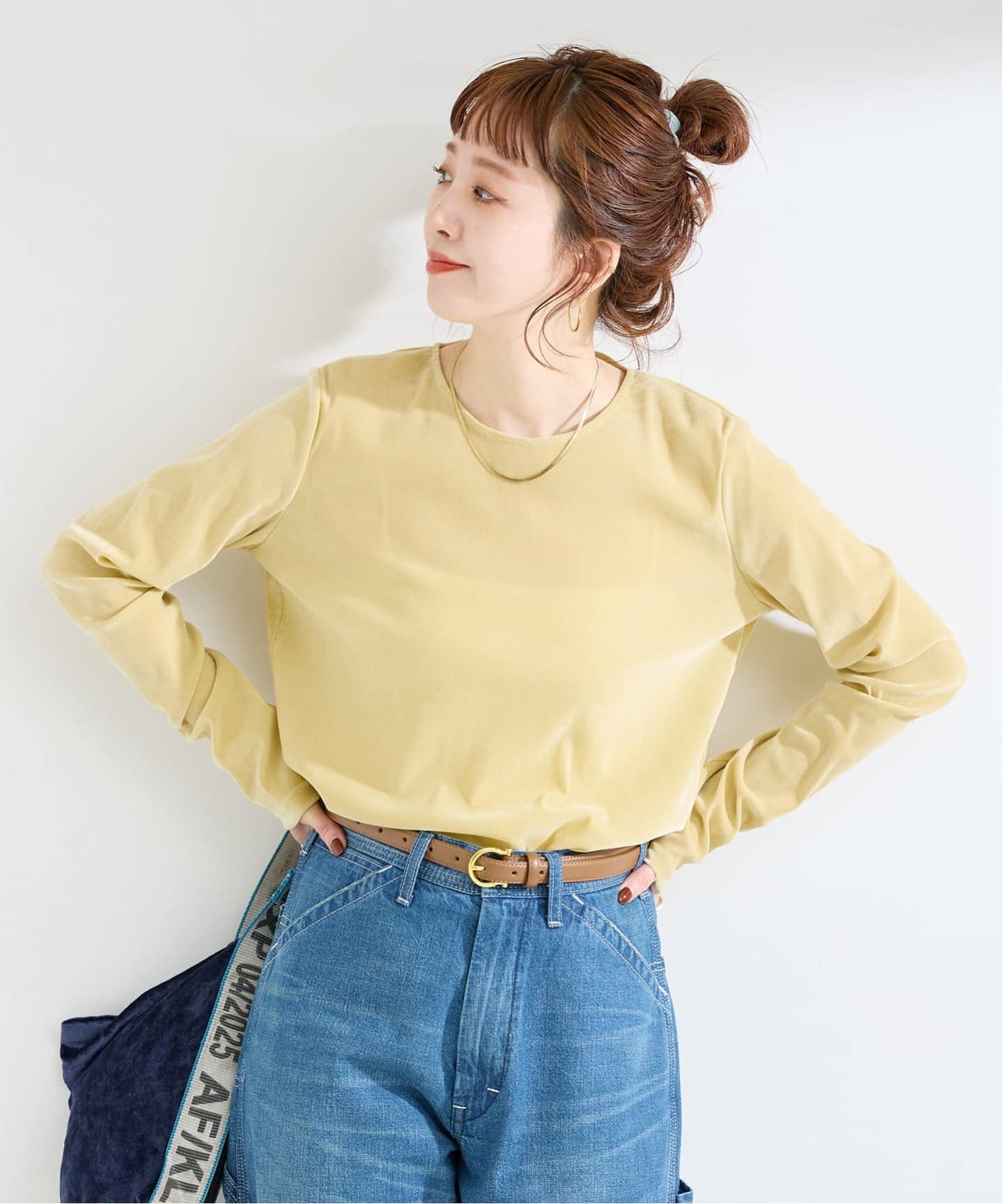 Tシャツ／カットソー（レディース／カラーがイエロー）の通販