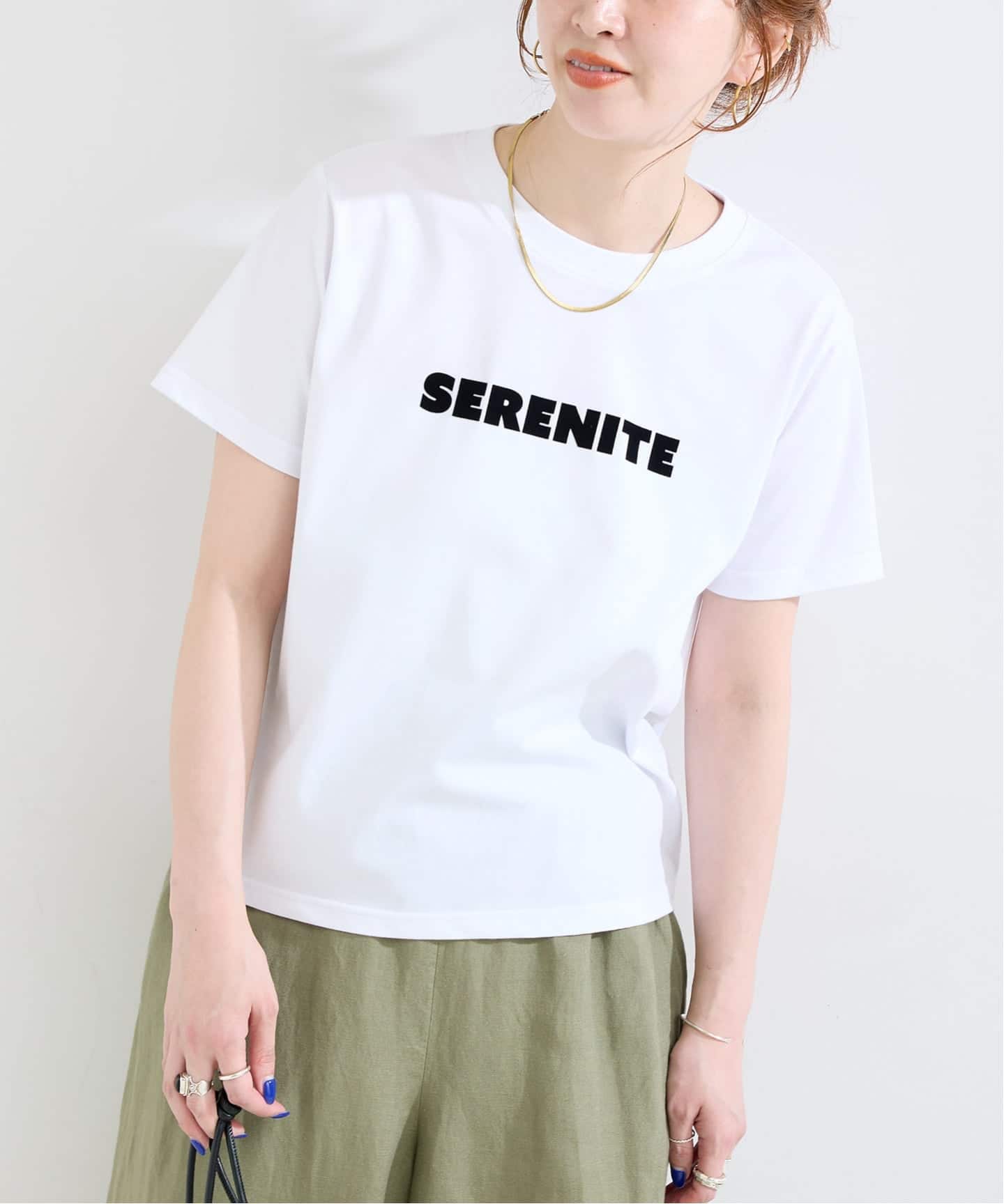 追加2》手洗い可 / フロッキープリントロゴTEE（Tシャツ／カットソー