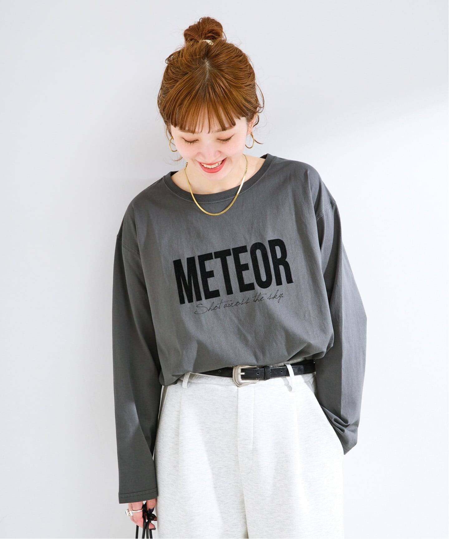 手洗い可 / フロッキーオーバーロンTEE（Tシャツ／カットソー）｜B.C