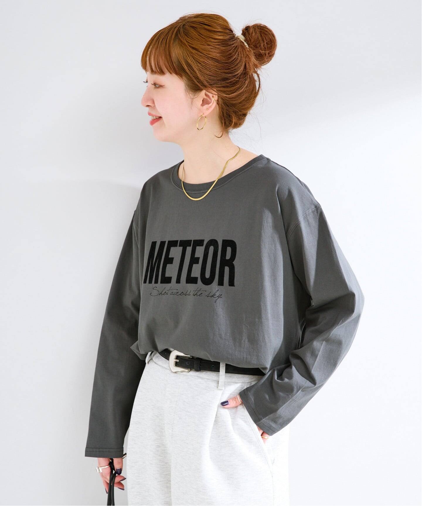 手洗い可 / フロッキーオーバーロンTEE（Tシャツ／カットソー）｜B.C