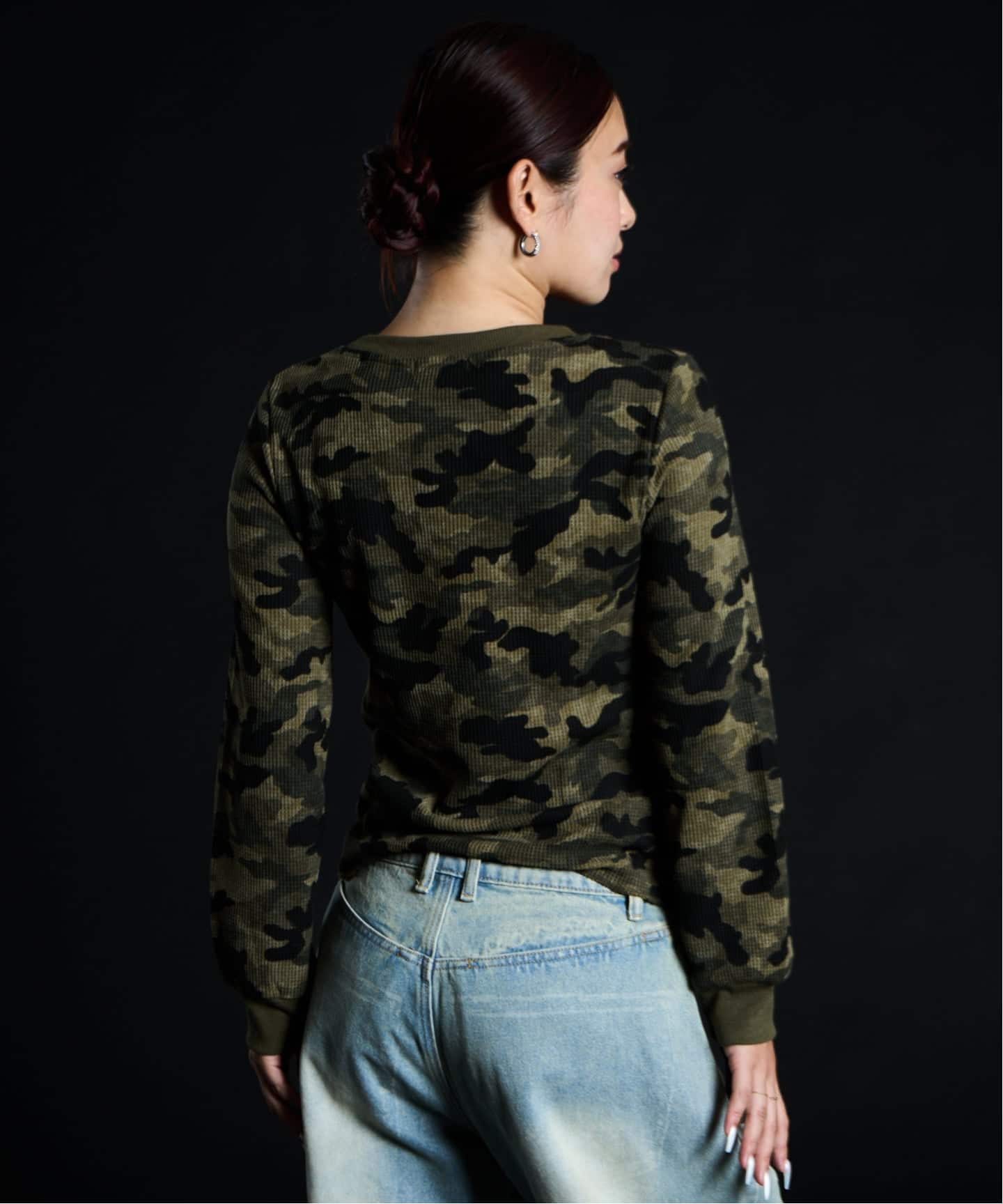 スリムフィット カモ サーマル ロンT / J Slim Camo Thermal L/S（T