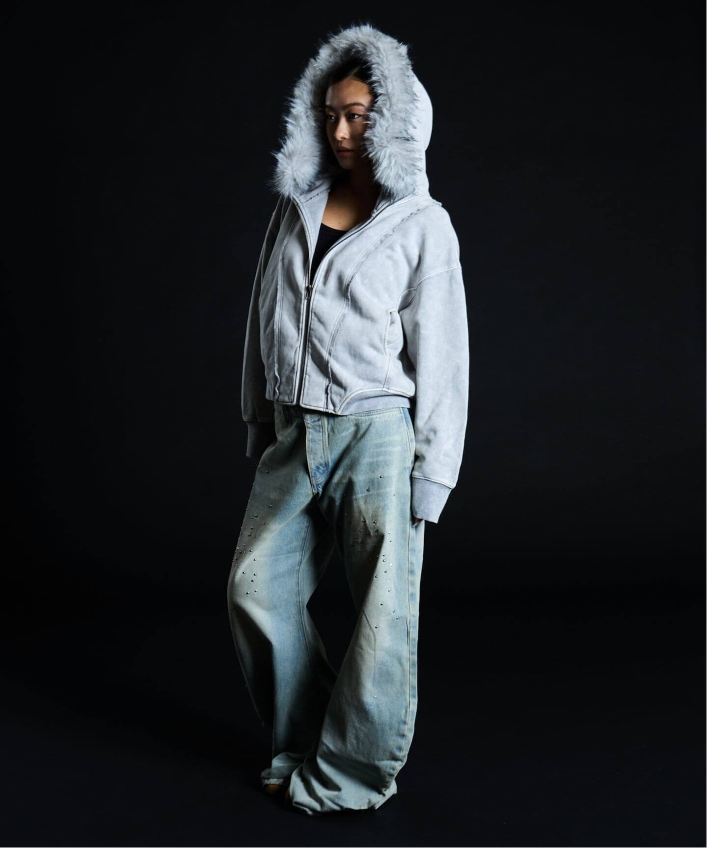 2Way ファージップパーカー / J Faux Fur Zip Hoodie（パーカー 