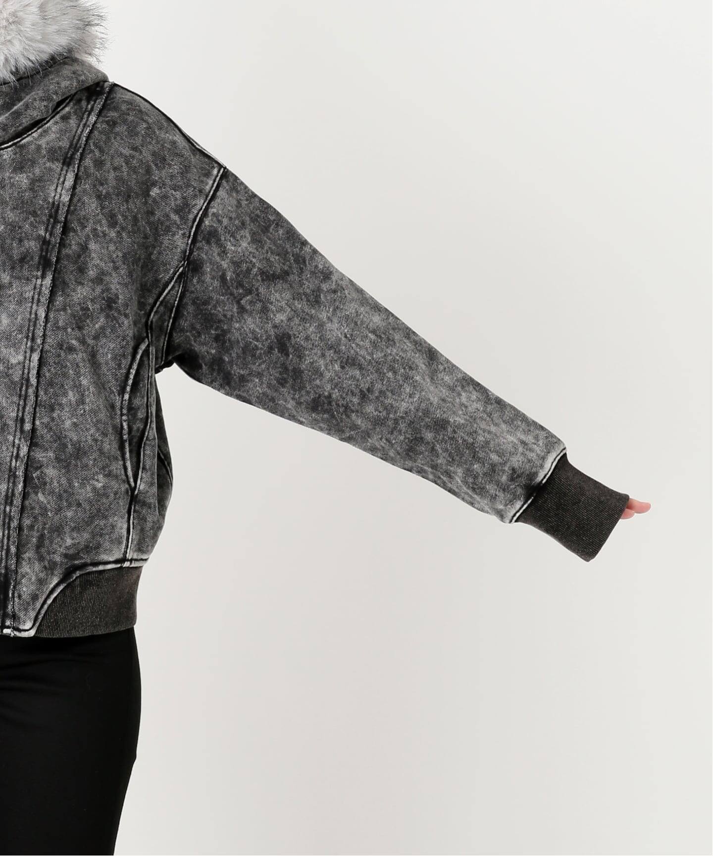 2Way ファージップパーカー / J Faux Fur Zip Hoodie（パーカー 