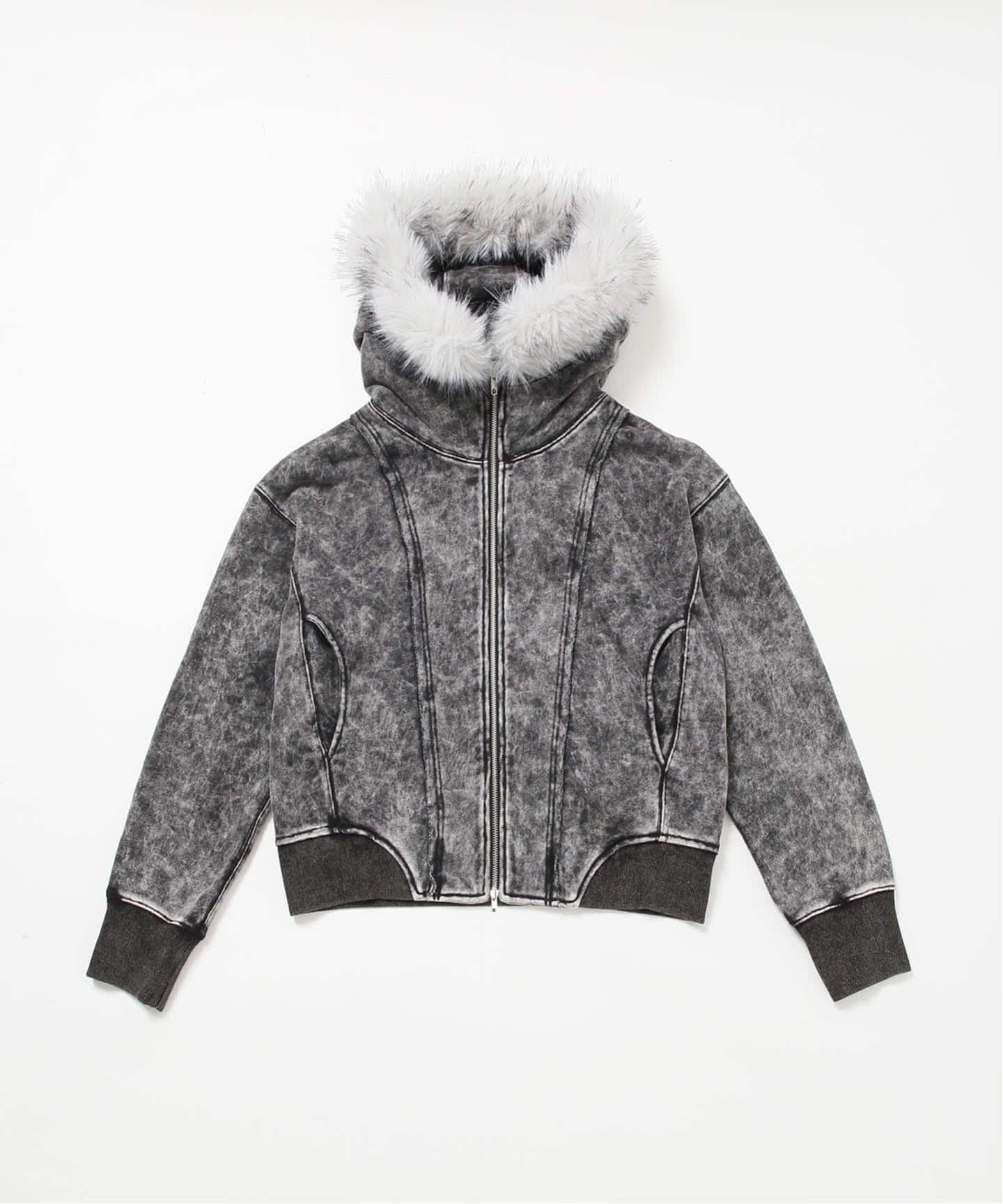 ≪予約≫2Way ファージップパーカー / J Faux Fur Zip Hoodie