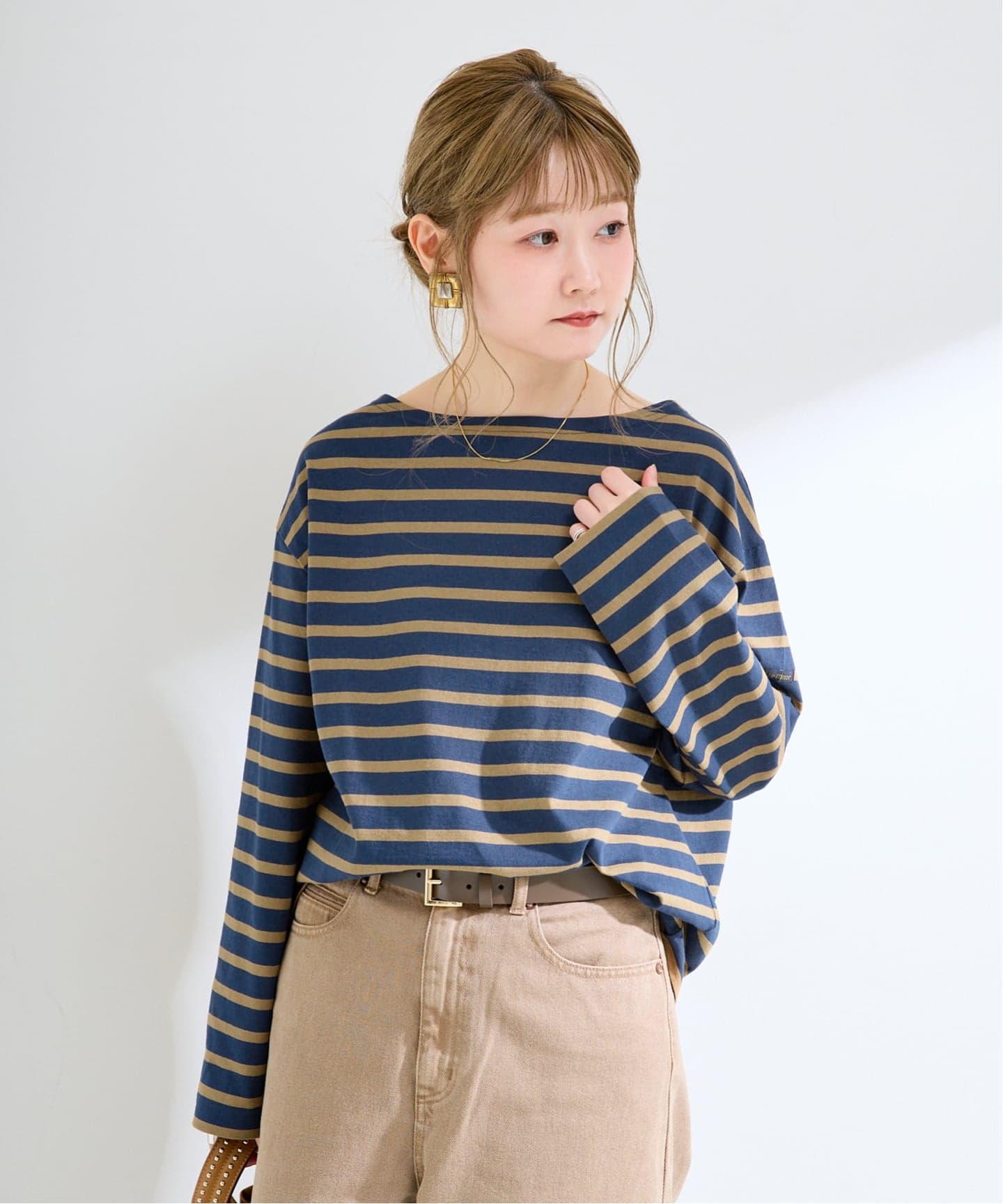 イルビ 　Spick & Span 【Le minor】 ウォッシャブル / Le Minor / ルミノア 別注 ボーダー LS（Tシャツ