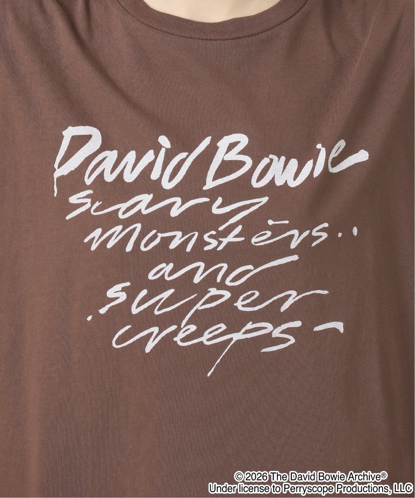 GOOD ROCK SPEED DAVID BOWIE WHITE TEE GOOD ROCK SPEED - GOOD ROCK