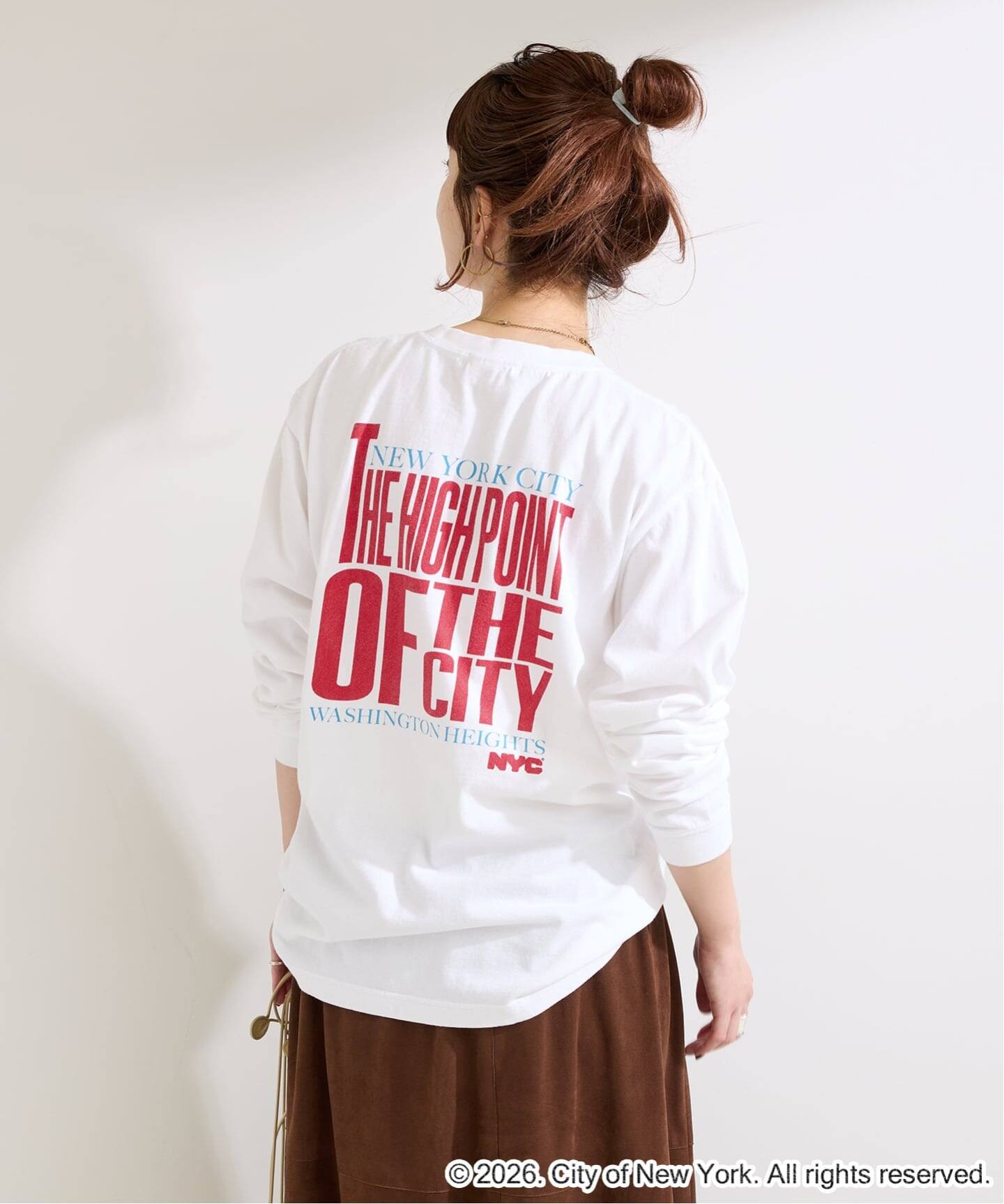 AP STUDIO グッドロックスピード GODLISI LOVE NYC T goodrosk speed/グッドロックスピード】NYCロゴ Tシャツ（4-0381-2-23