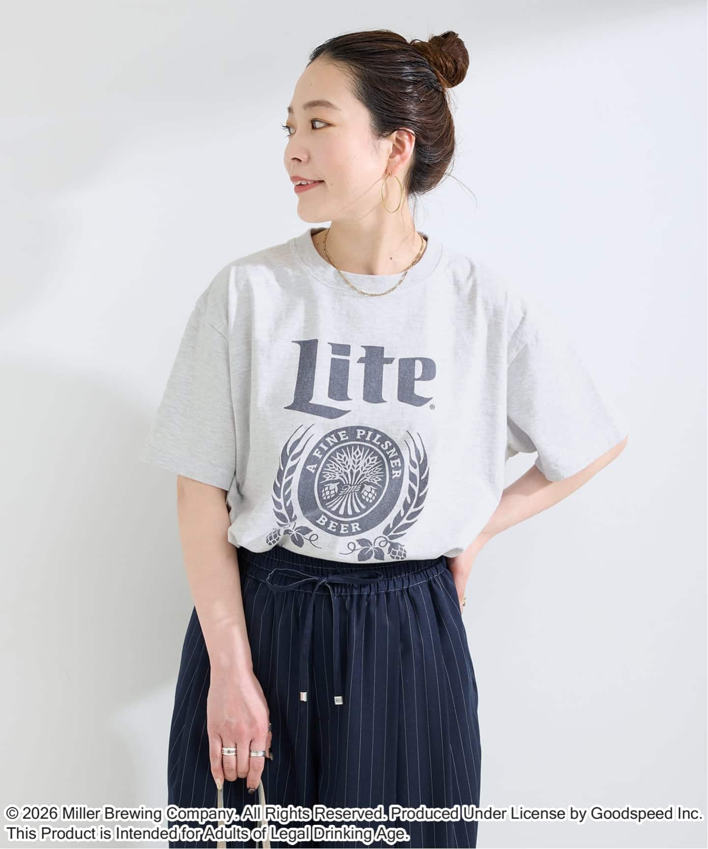 GOOD ROCK SPEED Miller LITE Tシャツ/ブルー GOOD ROCK SPEED（グッドロックスピード） tシャツ GOOD ROCK SPEED