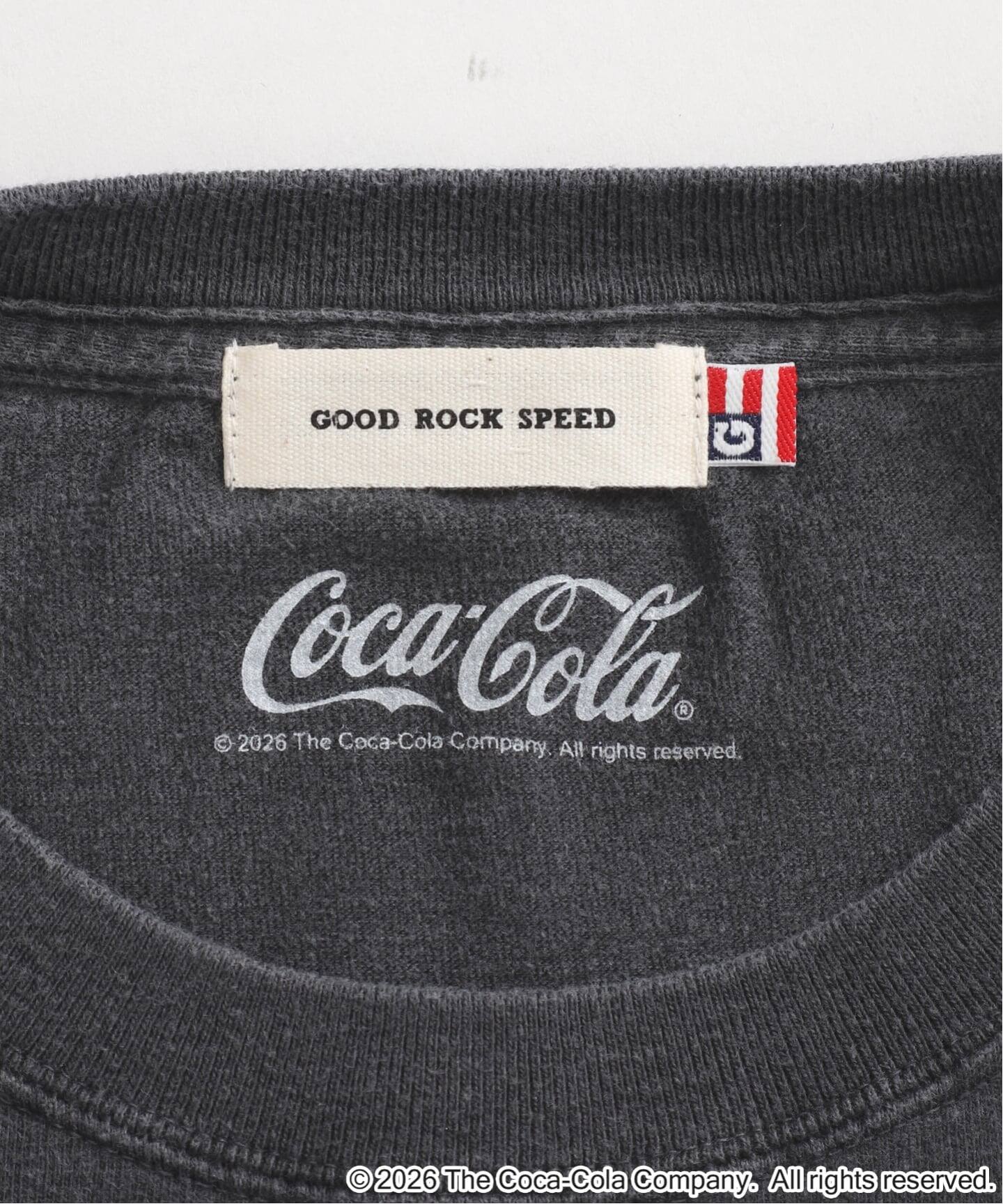 GOOD ROCK SPEED / グッドロックスピード COCA-COLA Tshirts Charcoal