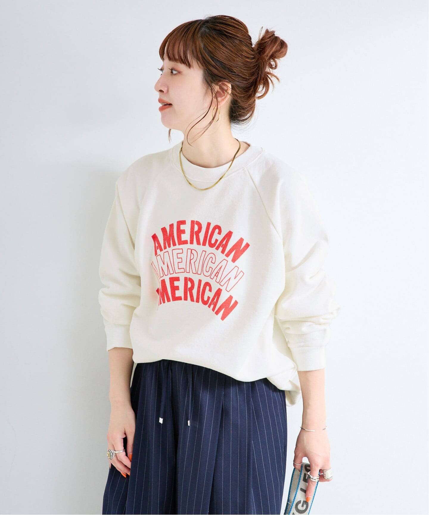 完売　アスレティックウェア メイソン 別注 ロゴスウェット　ブラウン athletic wear MASON / アスレティックウェア メイソン 別注 ロゴ