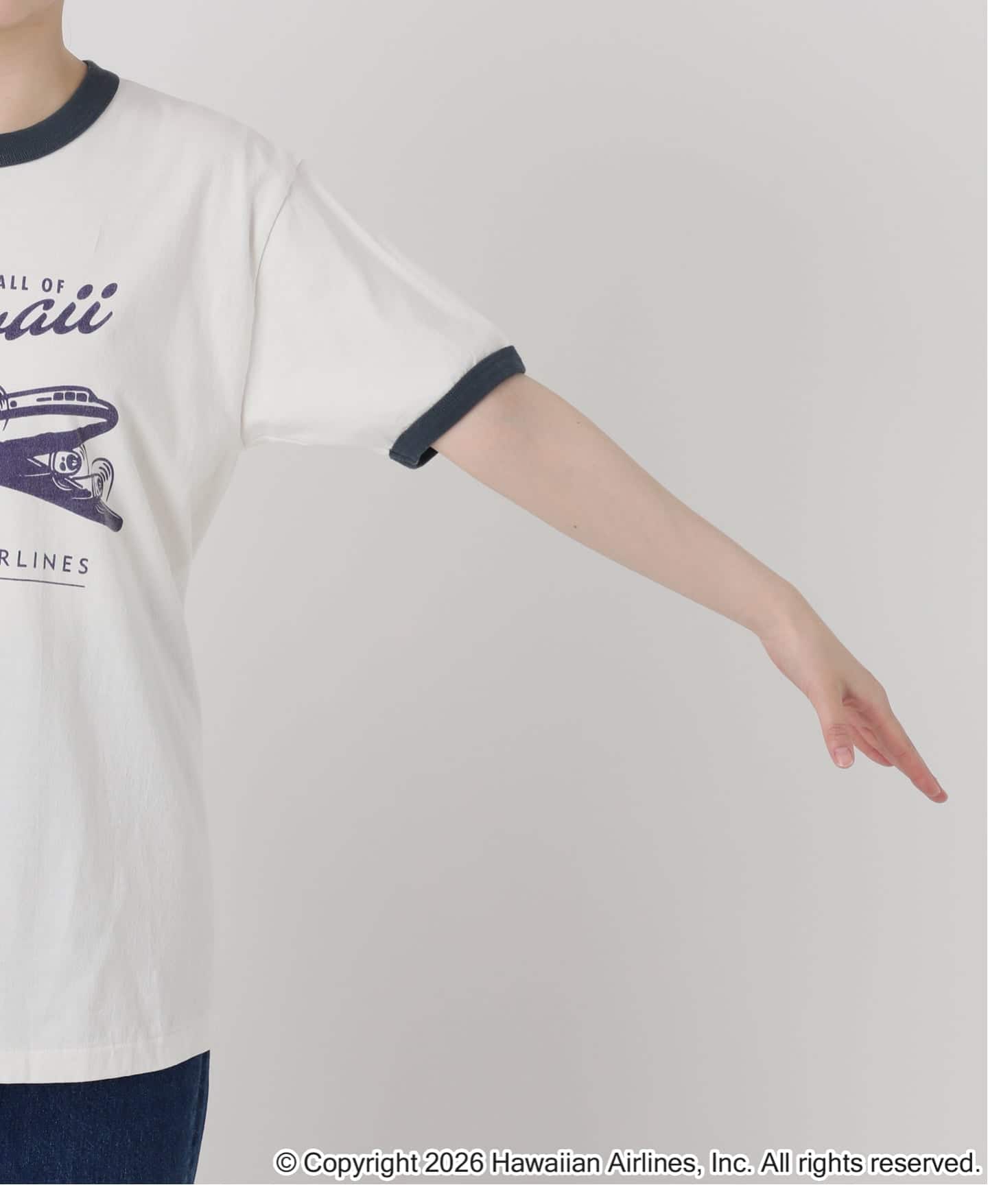 SPEED Tシャツ ホワイト GOOD ROCK SPEED / グッドロックスピード Hawaiian Airlines RingerT