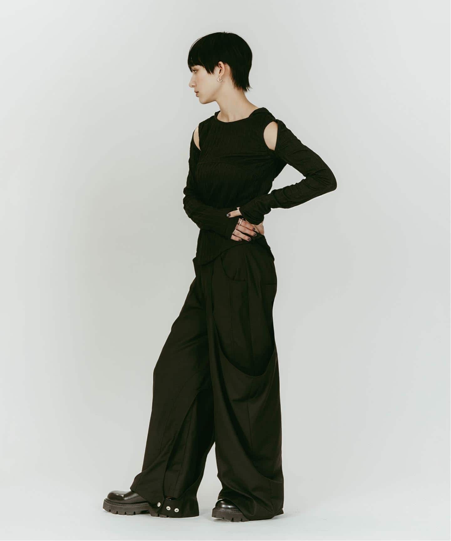 Knuth Marf/クヌースマーフ hooded jacquard top（Tシャツ／カットソー