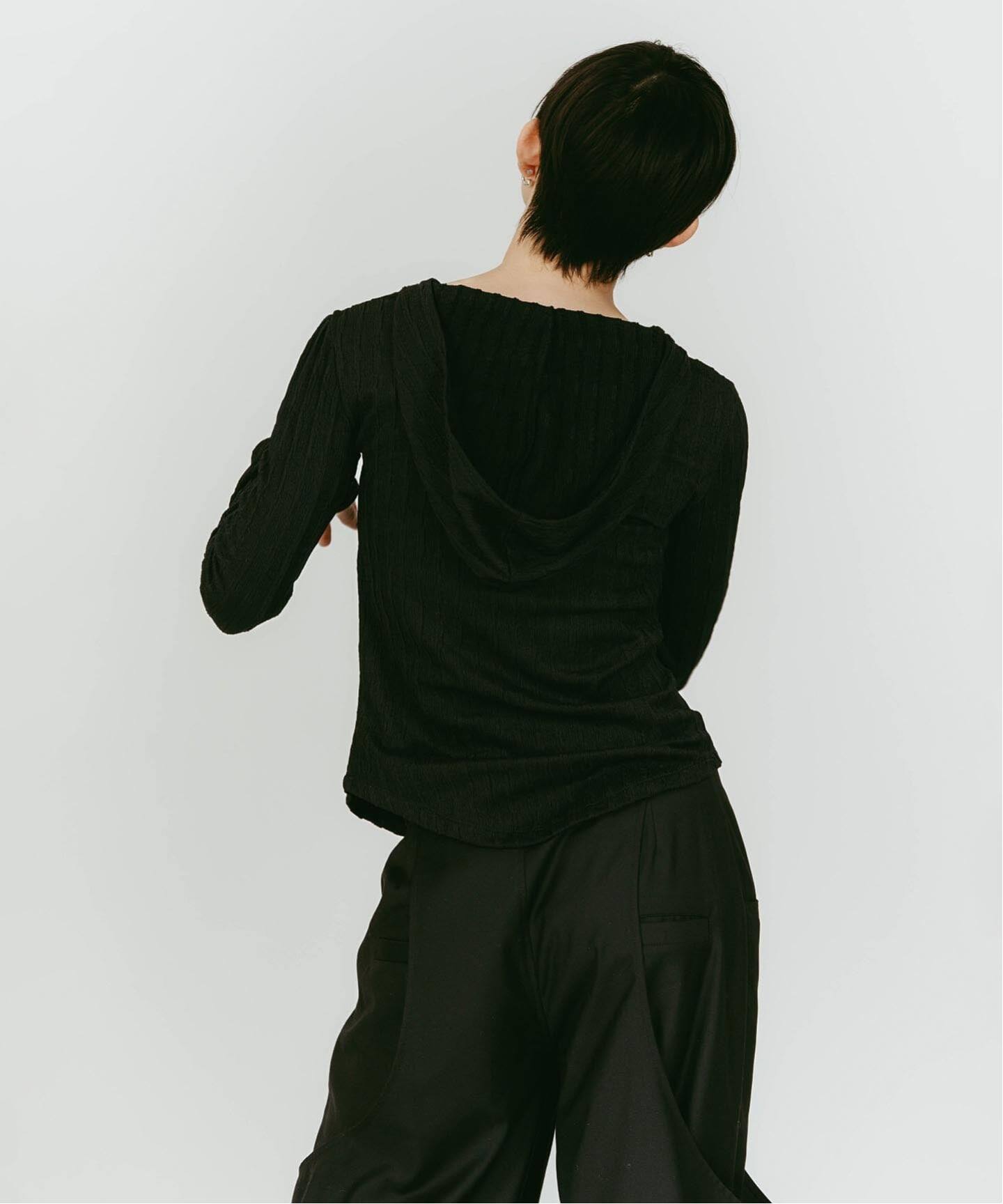 Knuth Marf/クヌースマーフ hooded jacquard top（Tシャツ／カットソー
