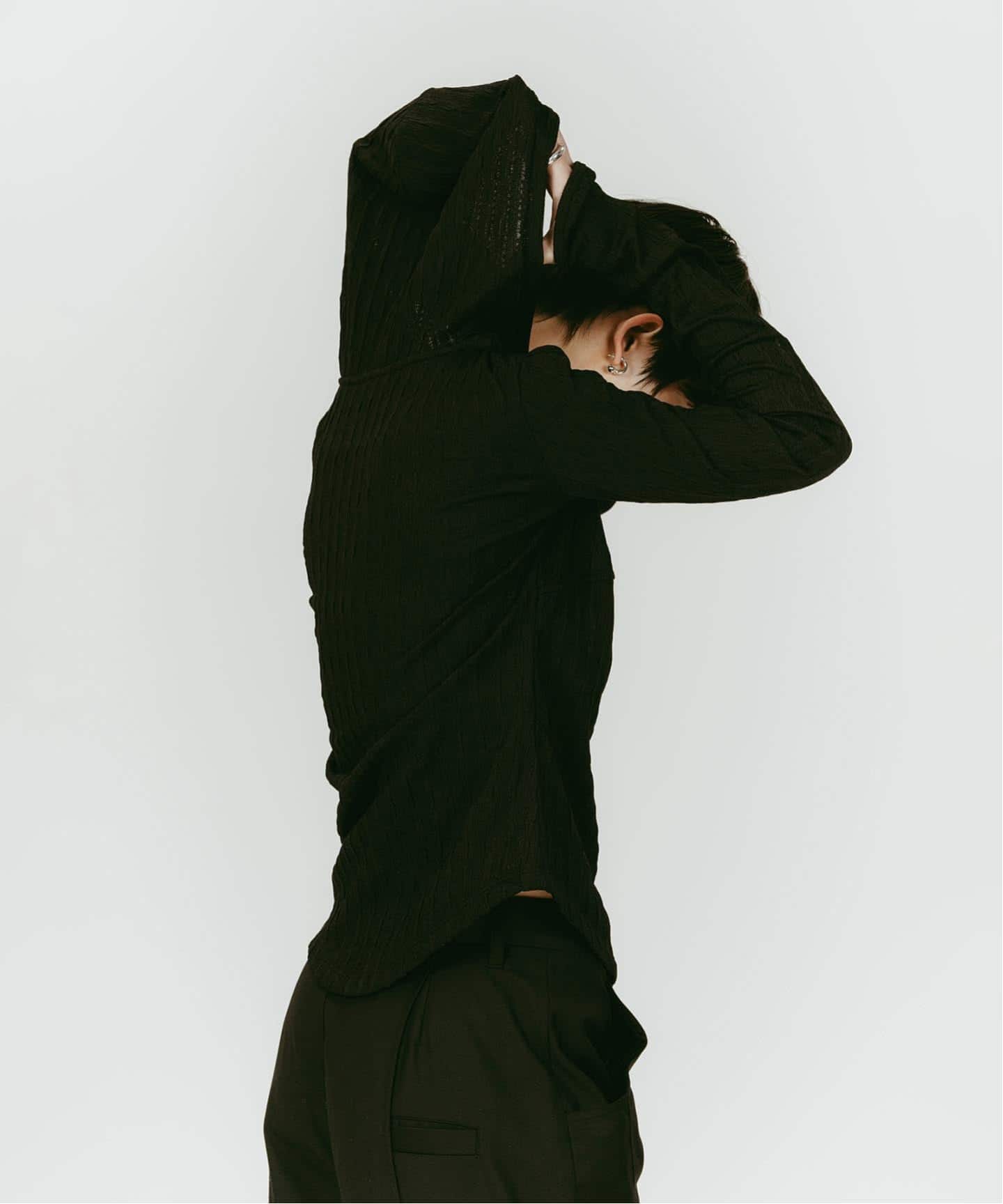 Knuth Marf/クヌースマーフ hooded jacquard top（Tシャツ／カットソー