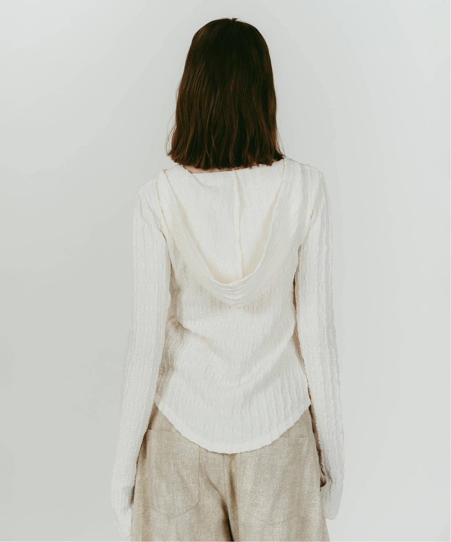 Knuth Marf/クヌースマーフ hooded jacquard top（Tシャツ／カットソー