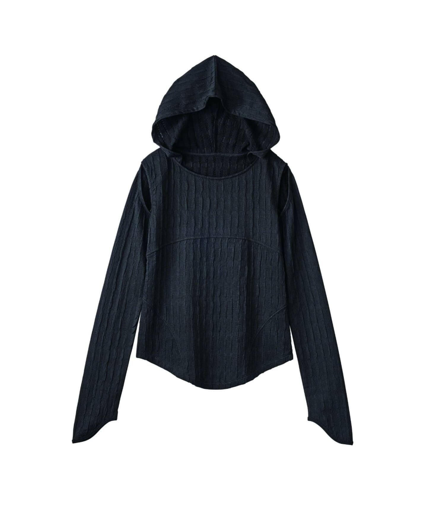Knuth Marf/クヌースマーフ hooded jacquard top（Tシャツ／カットソー