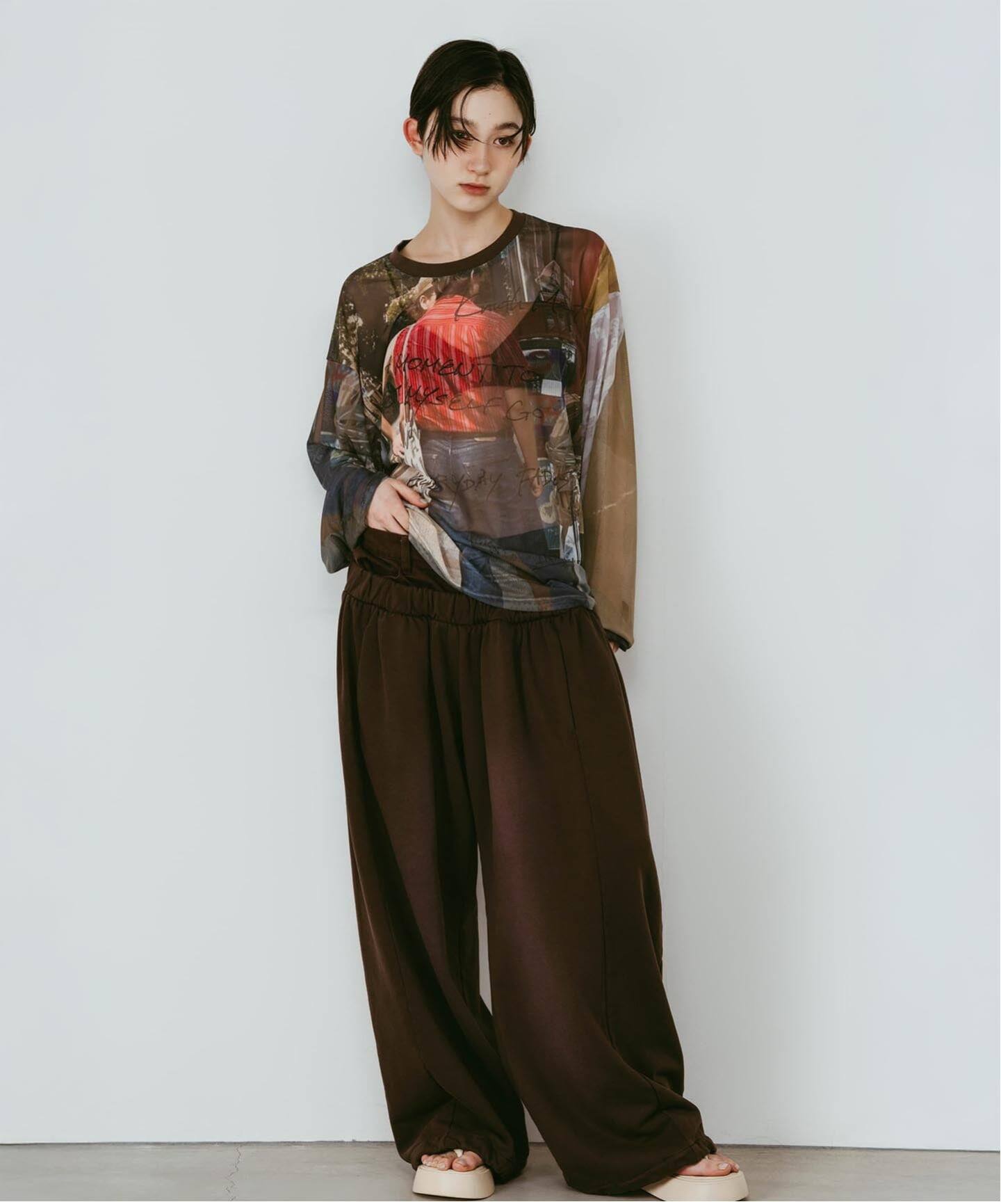 Knuth Marf / クヌースマーフ oji sheer long-sleeve tee（Tシャツ