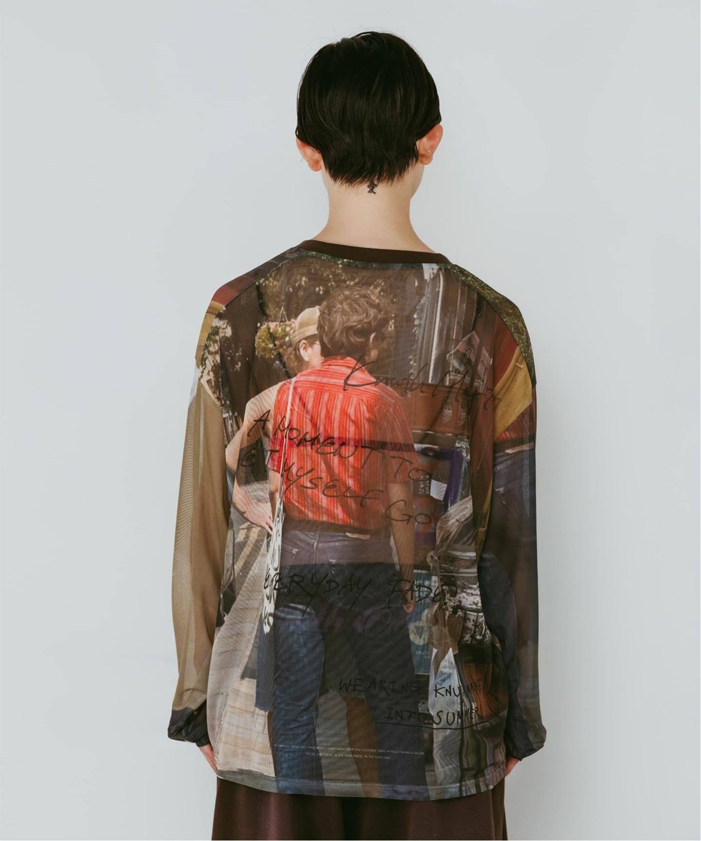 Knuth Marf / クヌースマーフ oji sheer long-sleeve tee（Tシャツ