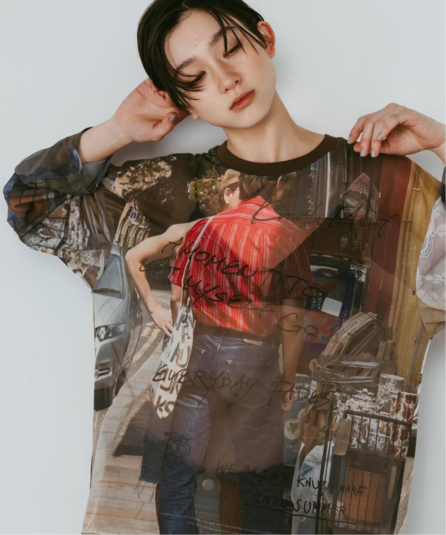 Knuth Marf / クヌースマーフ oji sheer long-sleeve tee（Tシャツ
