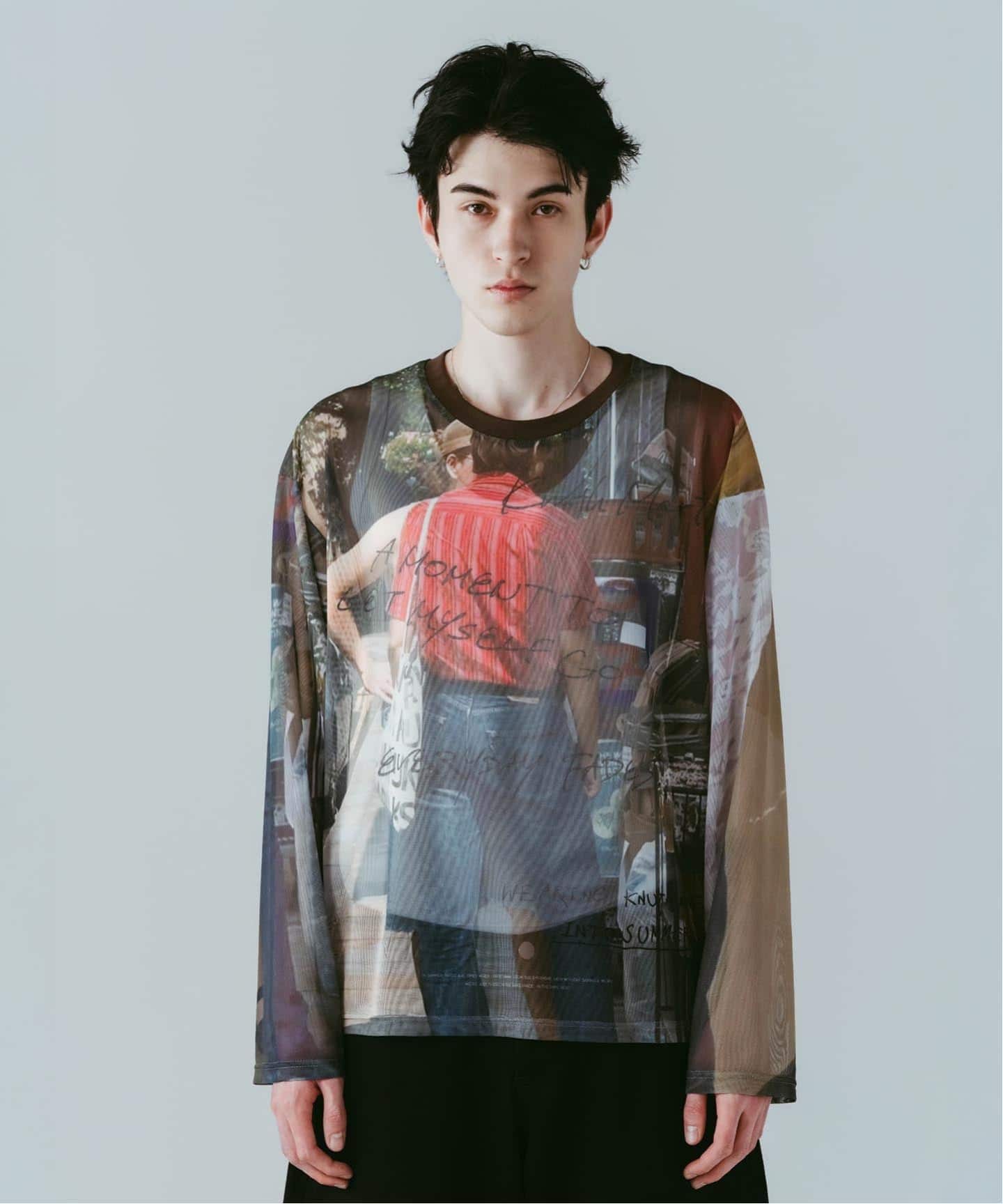 Knuth Marf / クヌースマーフ oji sheer long-sleeve tee（Tシャツ