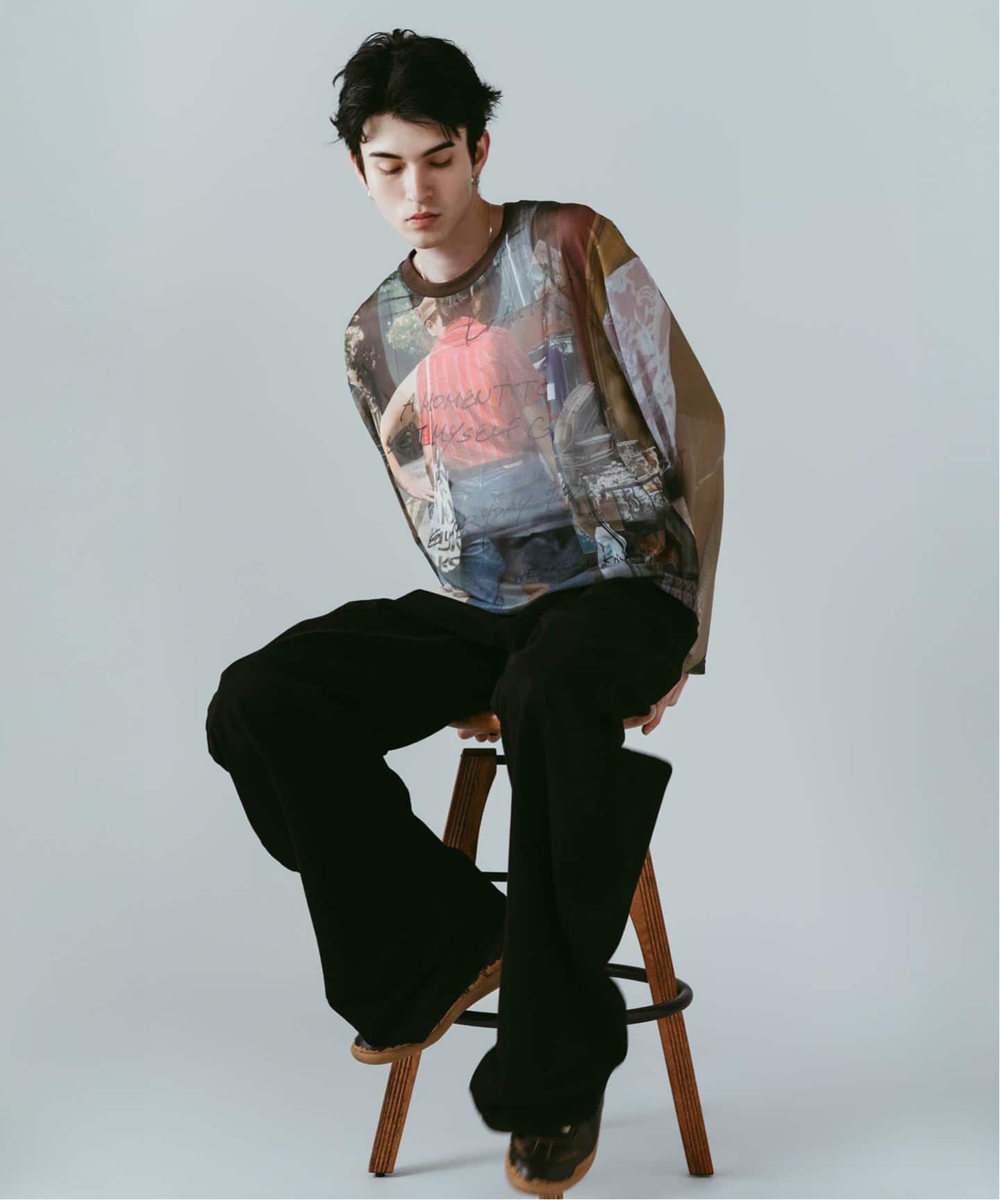 Knuth Marf / クヌースマーフ oji sheer long-sleeve tee（Tシャツ