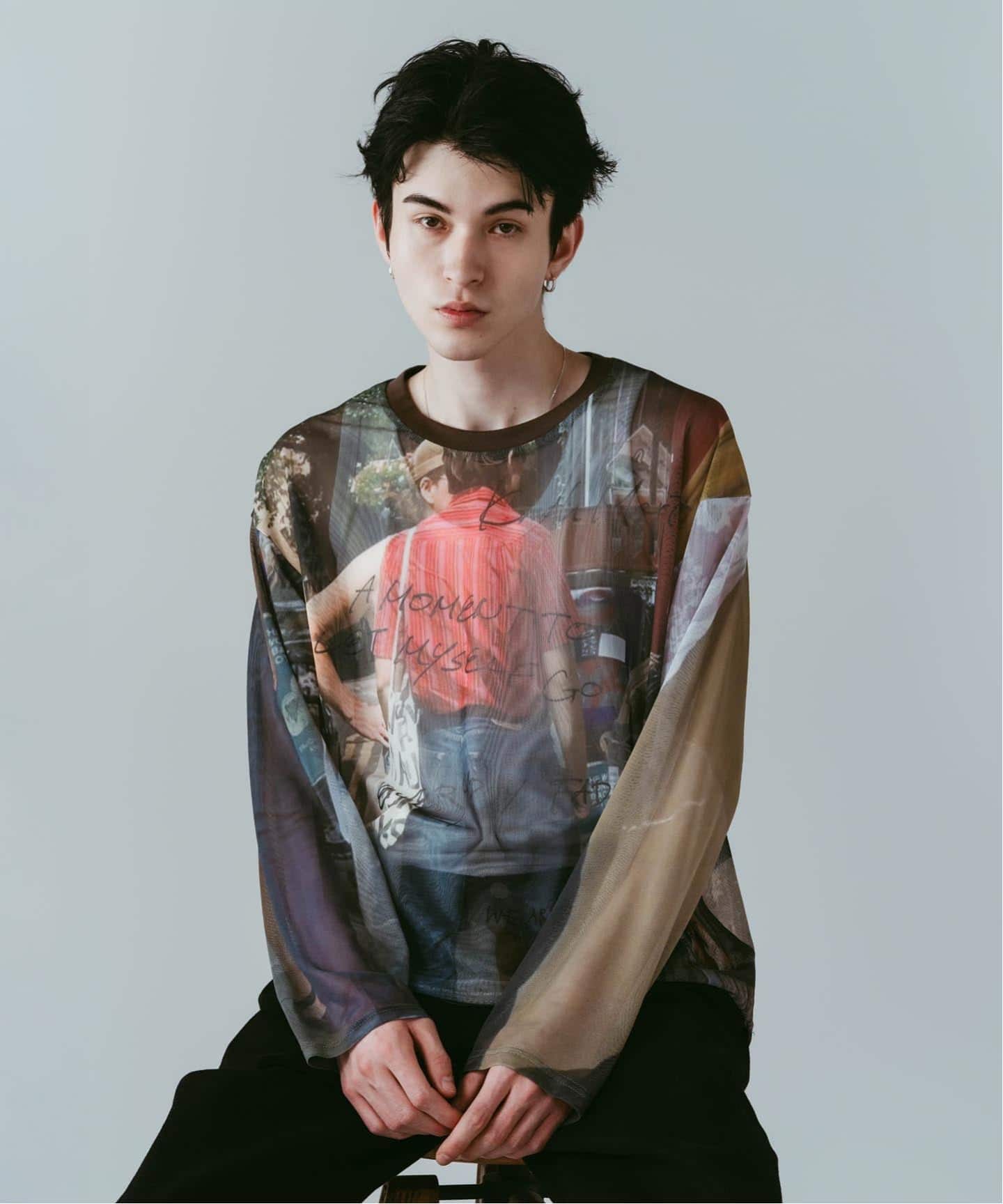 Knuth Marf / クヌースマーフ oji sheer long-sleeve tee（Tシャツ