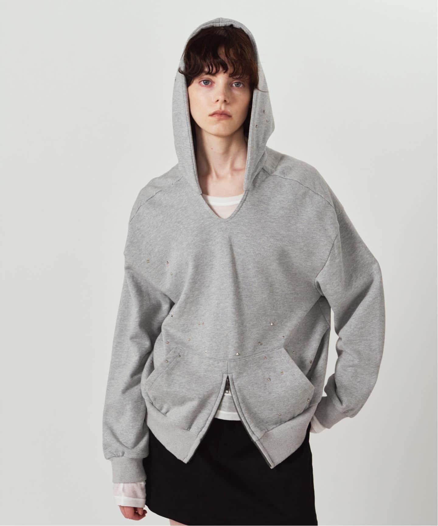 Knuth Marf / クヌースマーフ studded hoodie top（パーカー）｜JOINT