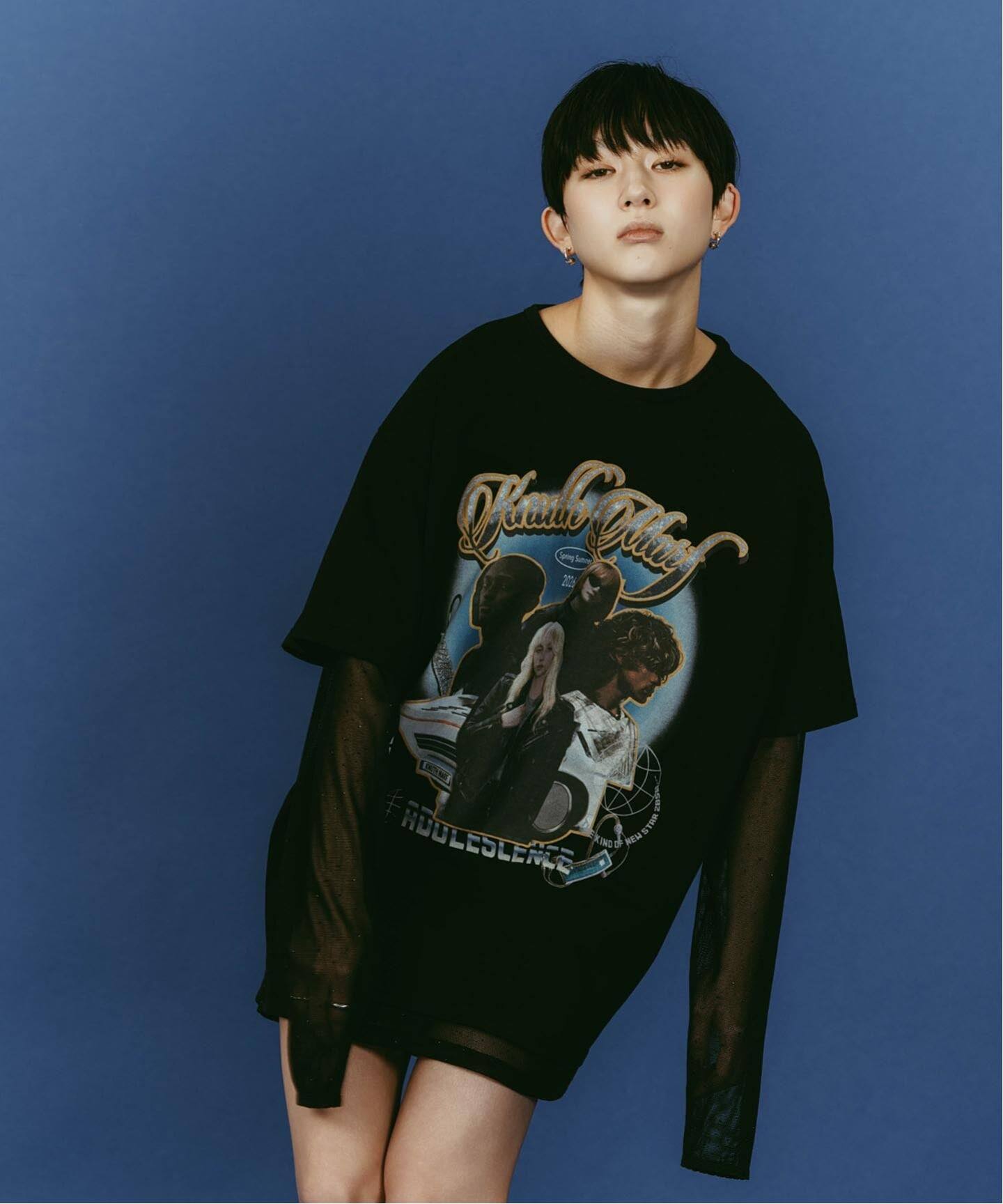 Knuth Marf/クヌースマーフ AI future layered t-shirt（Tシャツ