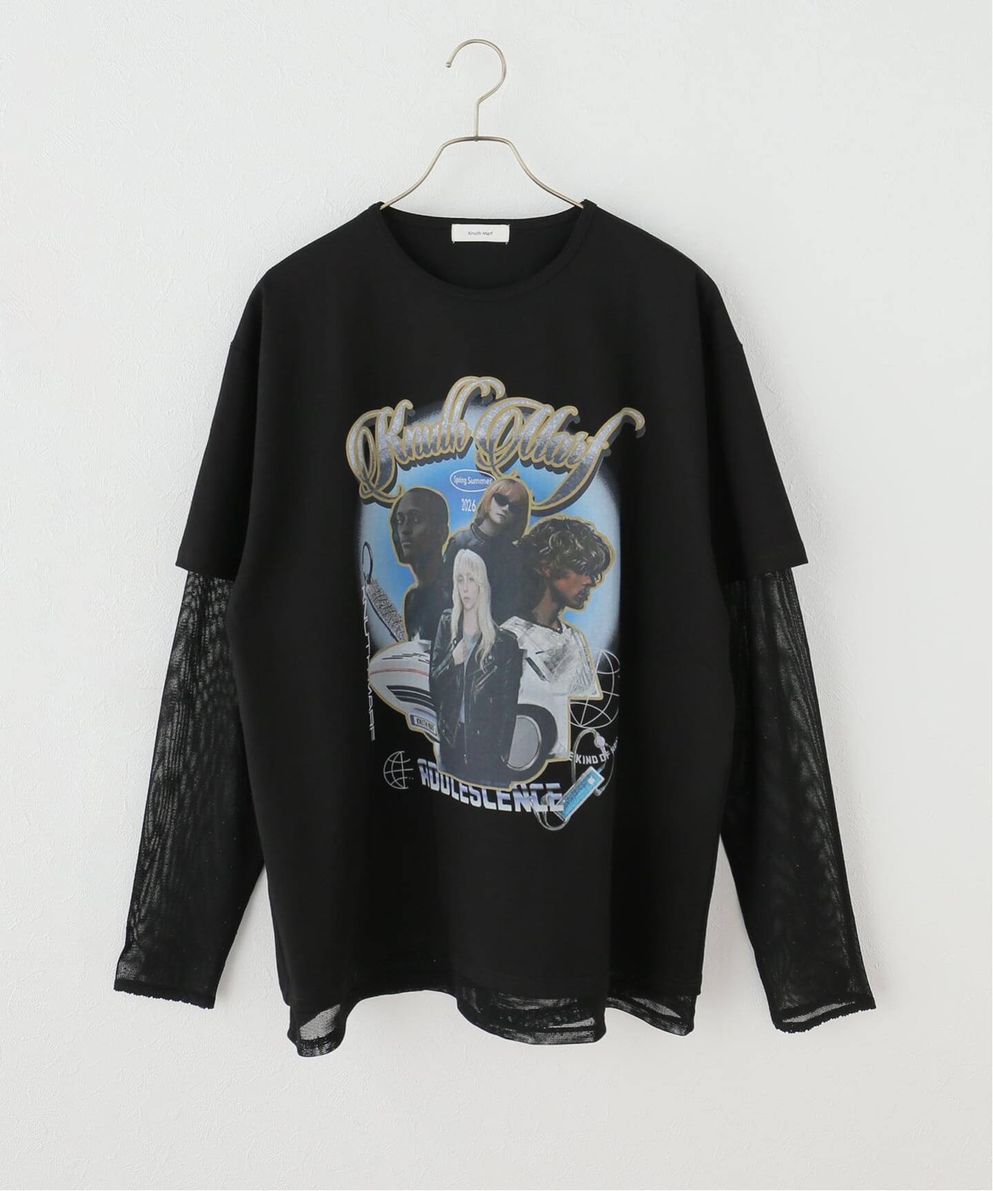 Knuth Marf/クヌースマーフ AI future layered t-shirt（Tシャツ