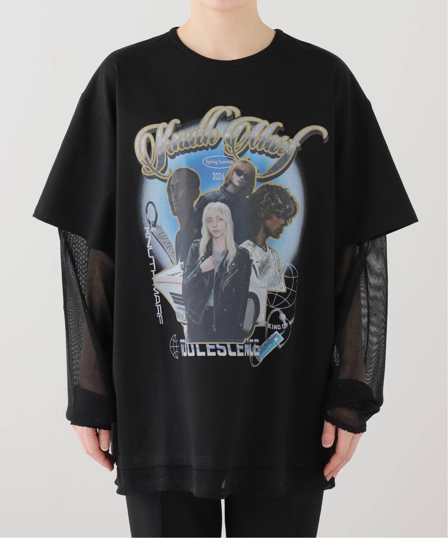 Knuth Marf/クヌースマーフ AI future layered t-shirt（Tシャツ