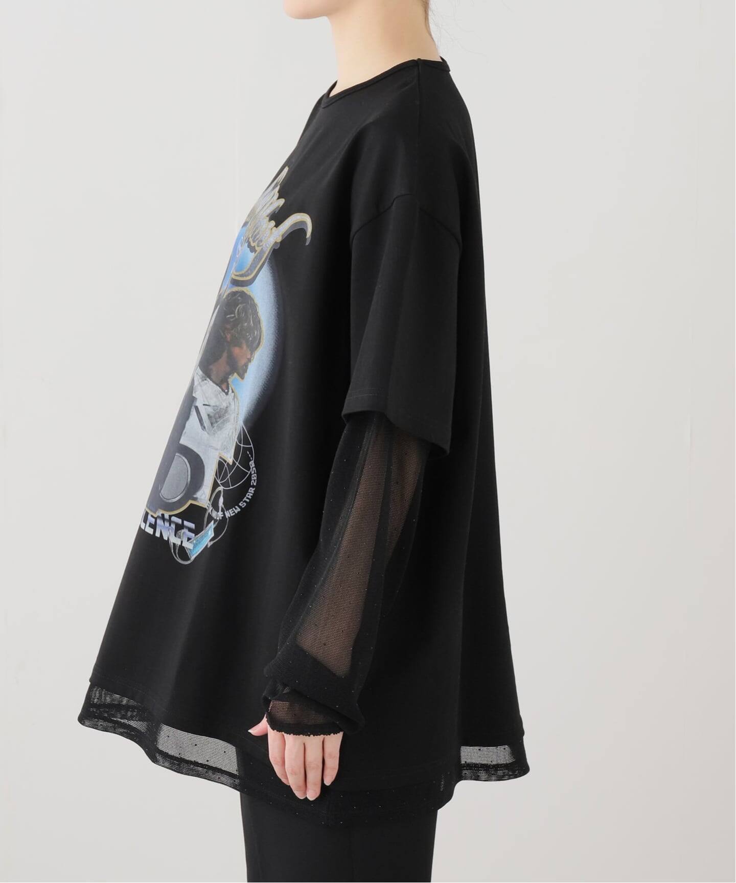Knuth Marf/クヌースマーフ AI future layered t-shirt（Tシャツ