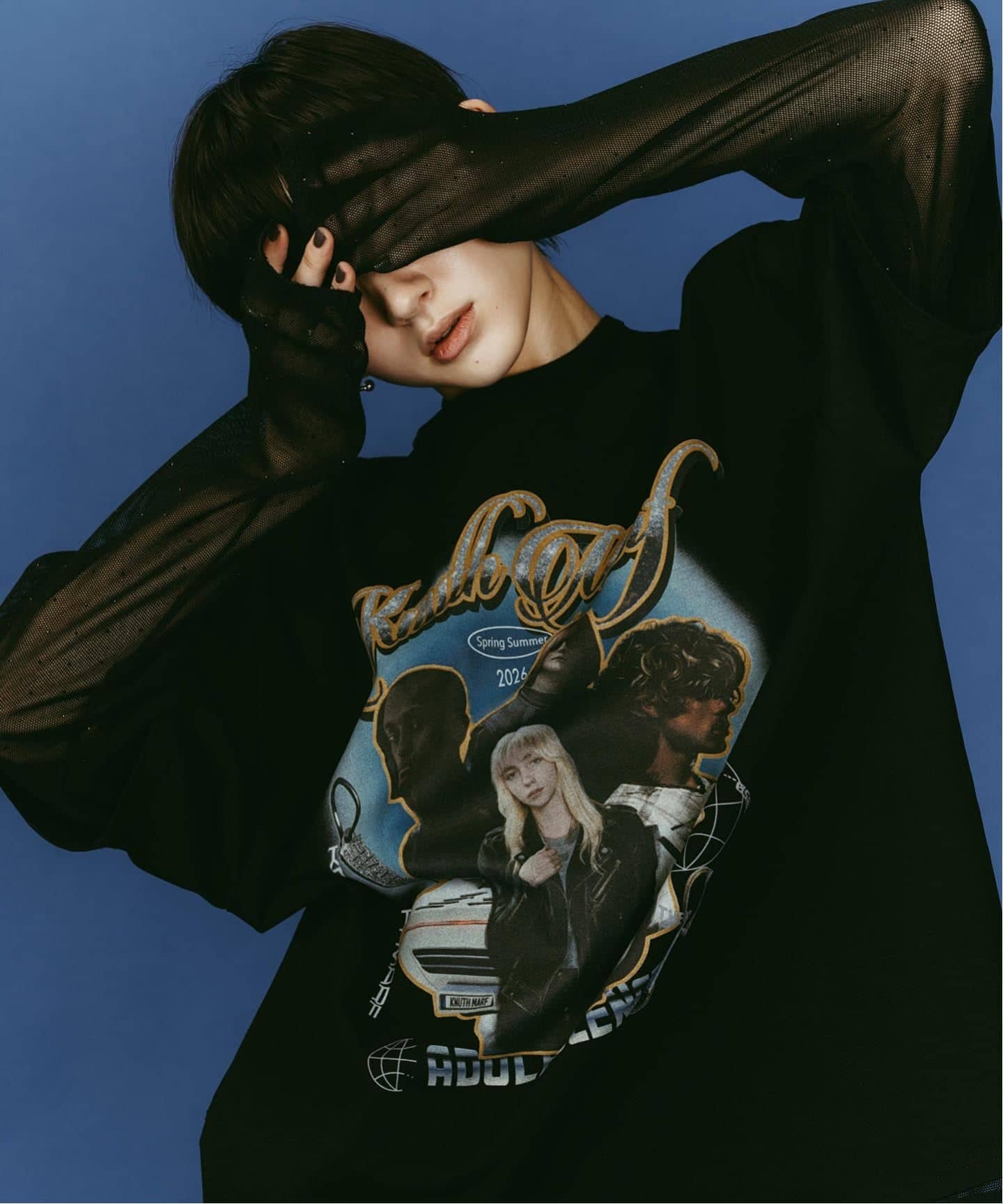 Knuth Marf/クヌースマーフ AI future layered t-shirt（Tシャツ