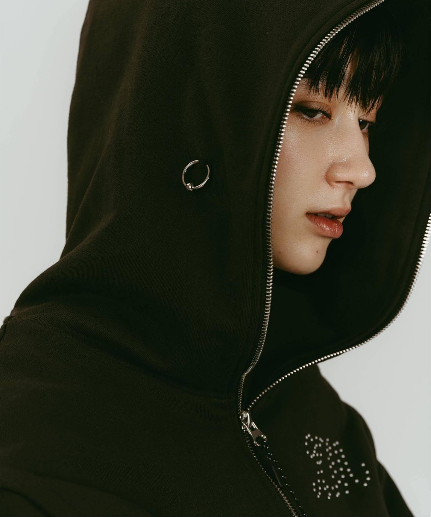 Knuth Marf/クヌースマーフ pierced hooded sweatshirt（パーカー